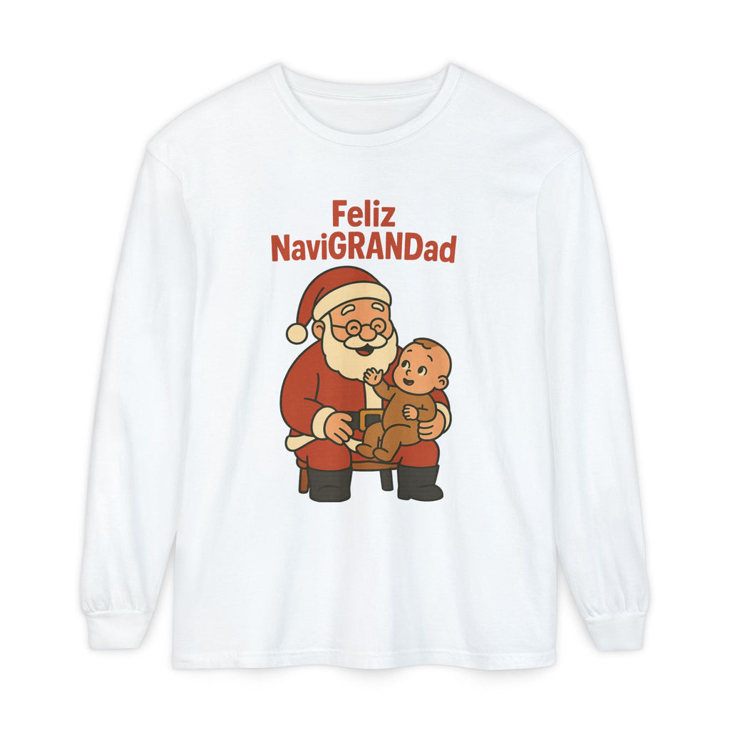 Feliz NaviGRANDad w one grandchild Long Sleeve