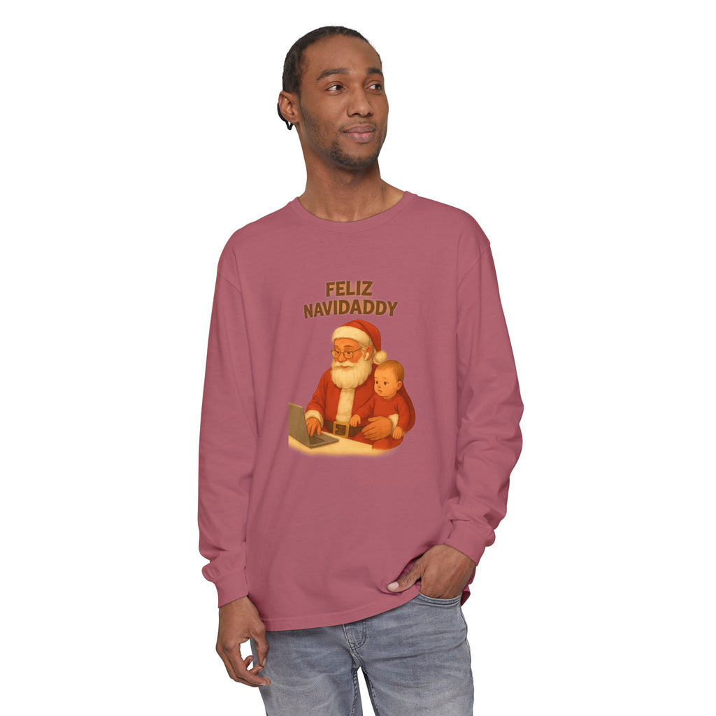 Working Dad Long Sleeve Feliz Navidaddy