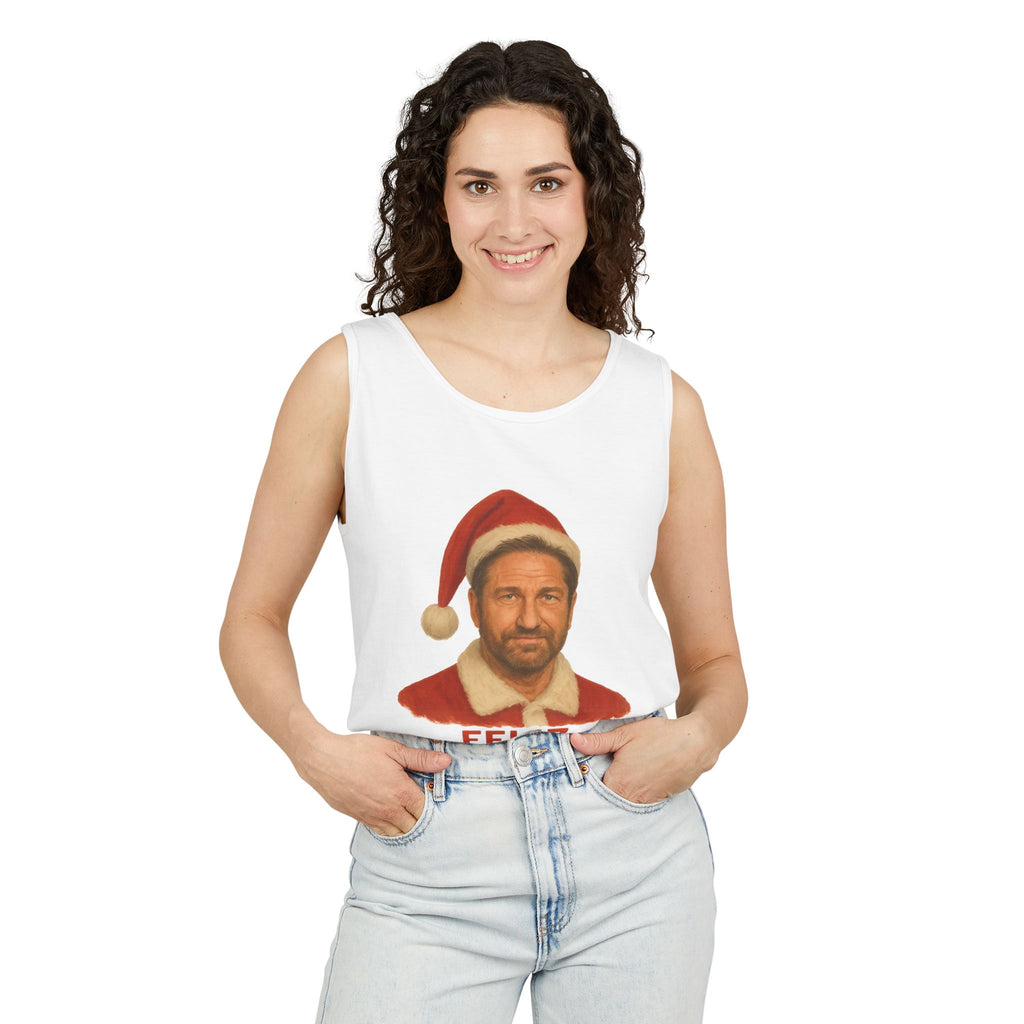 Gerard Butler Feliz Navidaddy Tank Top