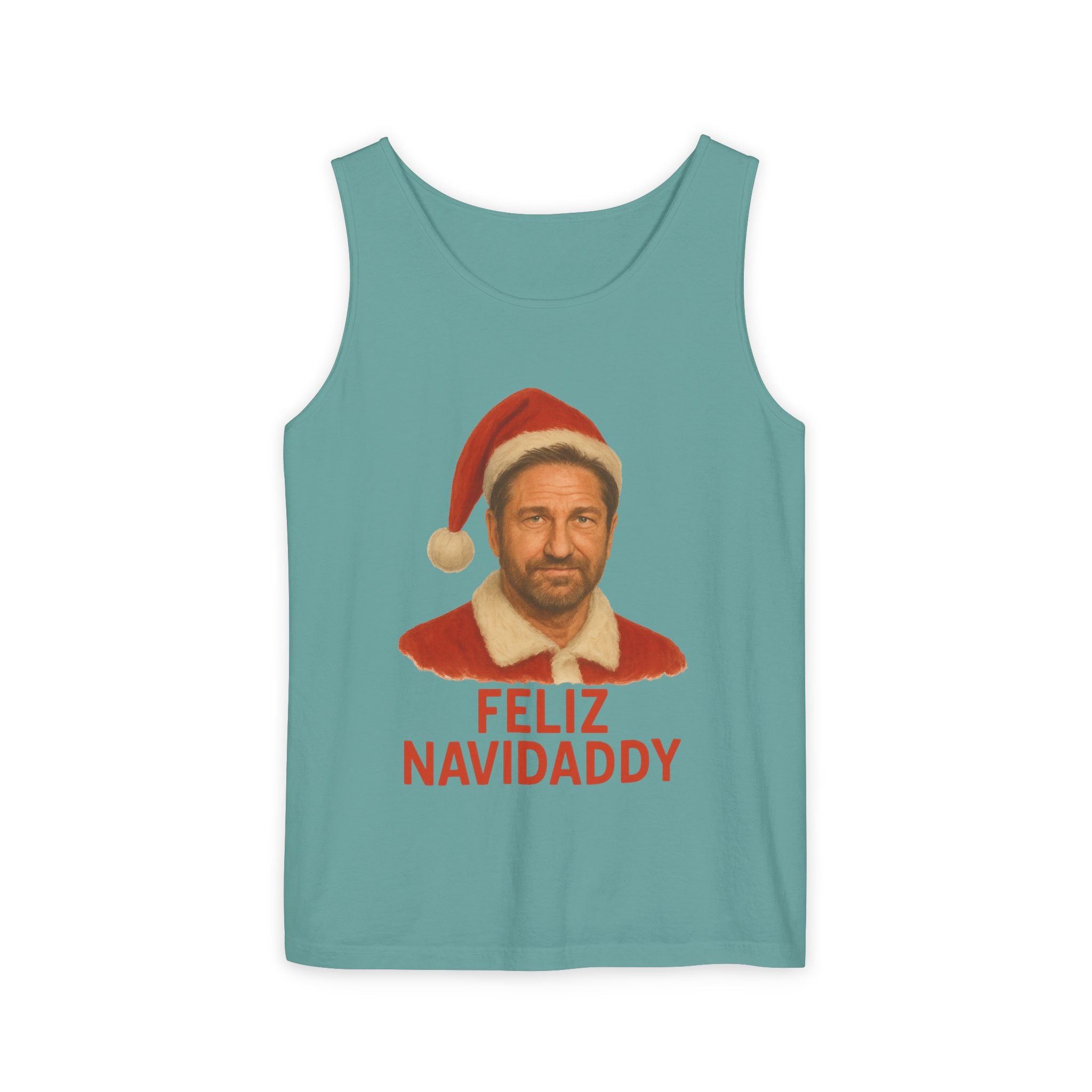 Gerard Butler Feliz Navidaddy Tank Top