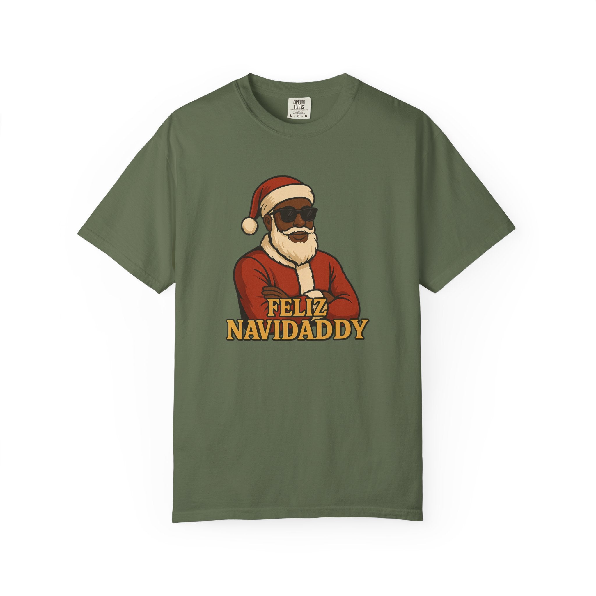 Black Santa Feliz Navidaddy T Shirt