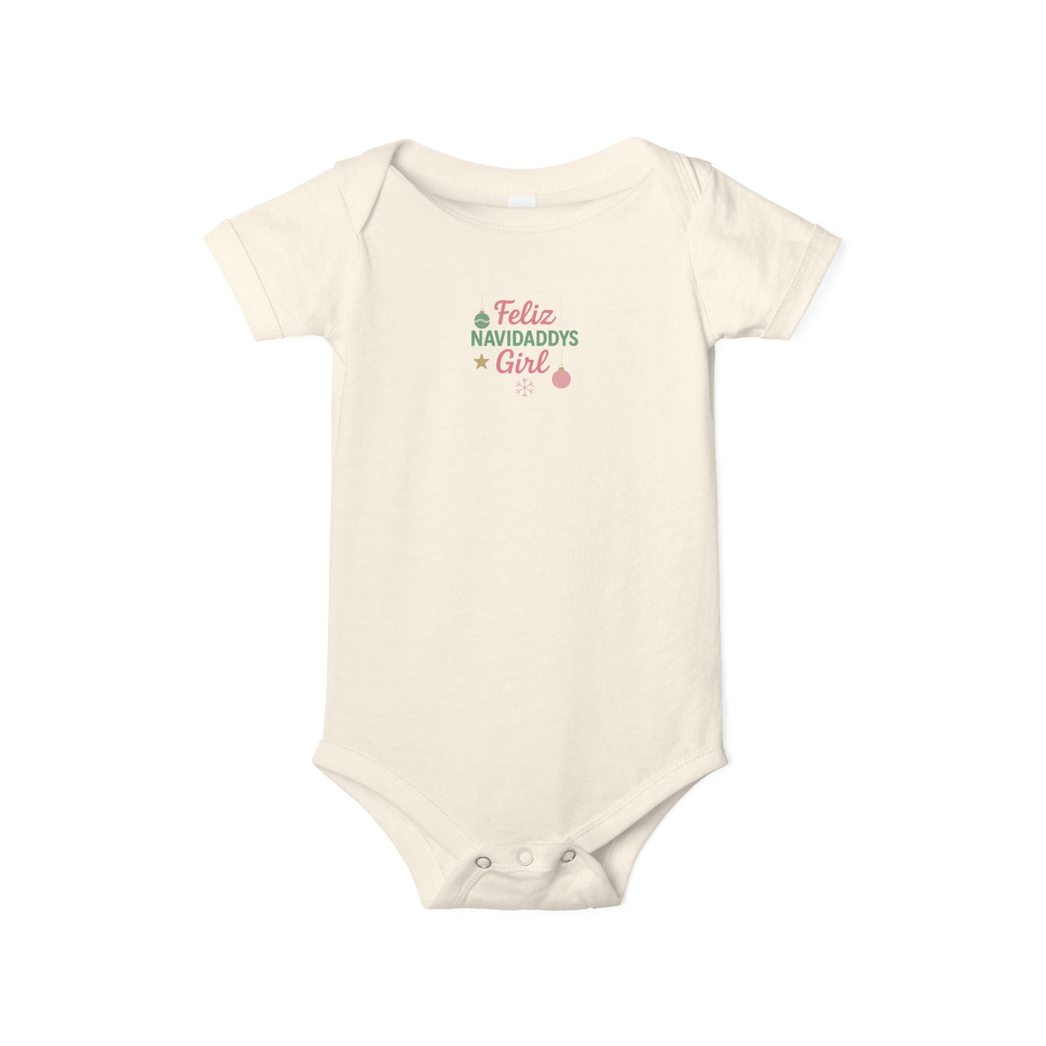 Daddy's Girl Infant Jersey One Piece Feliz Navidaddy's GIrl