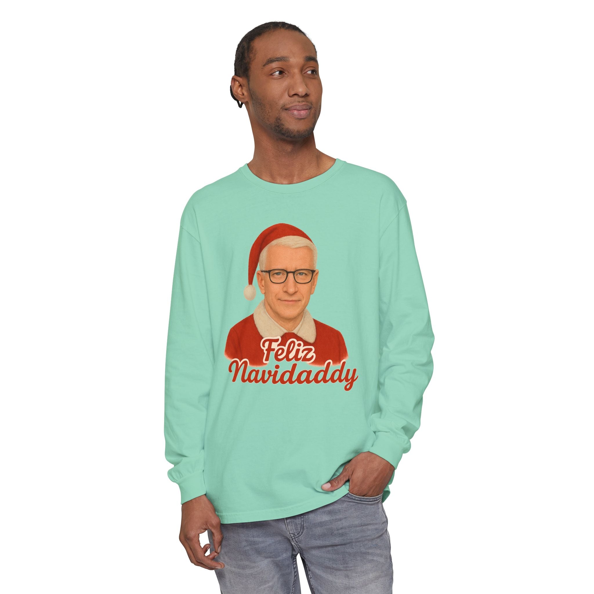 Anderson Cooper Feliz Navidaddy Long Sleeve