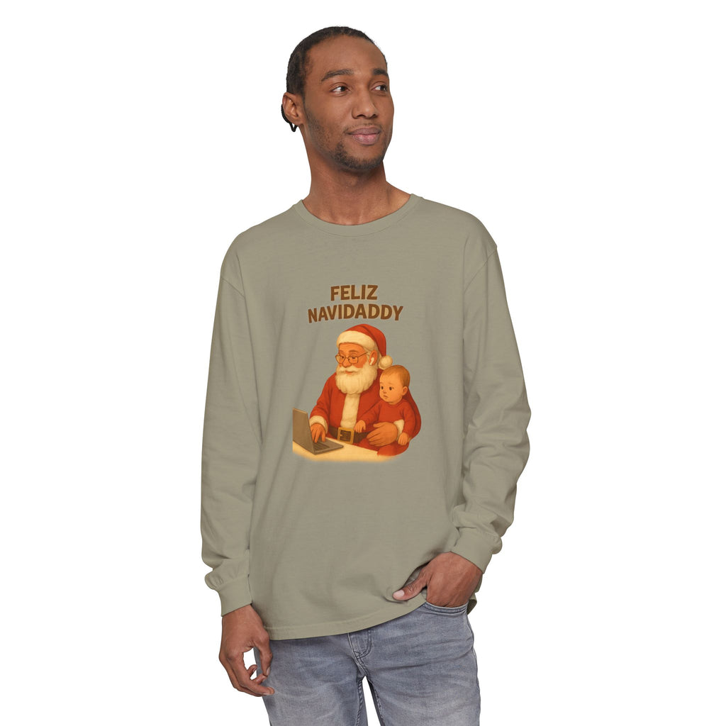 Working Dad Long Sleeve Feliz Navidaddy