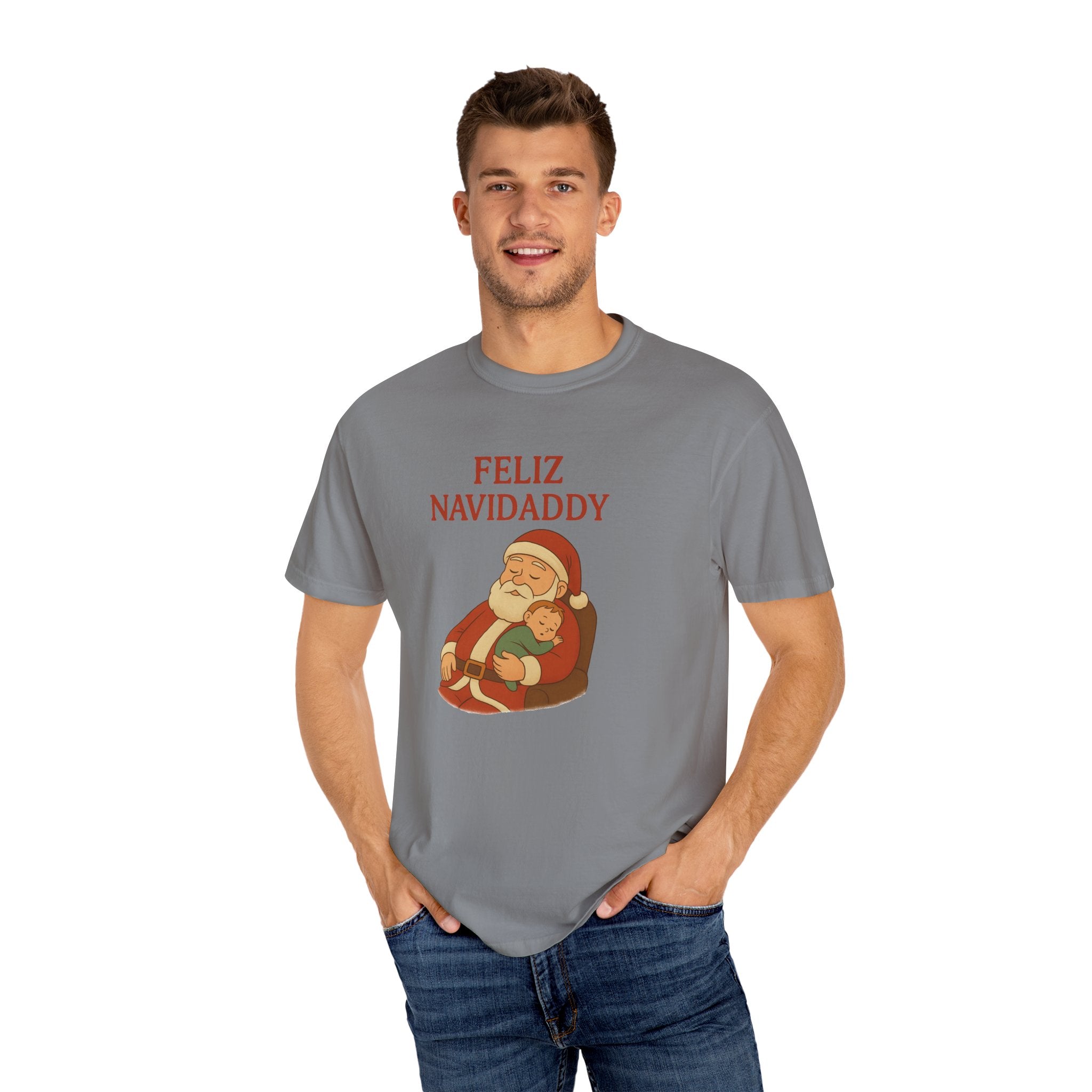Feliz Navidaddy Sleeping Dad and Baby T Shirt