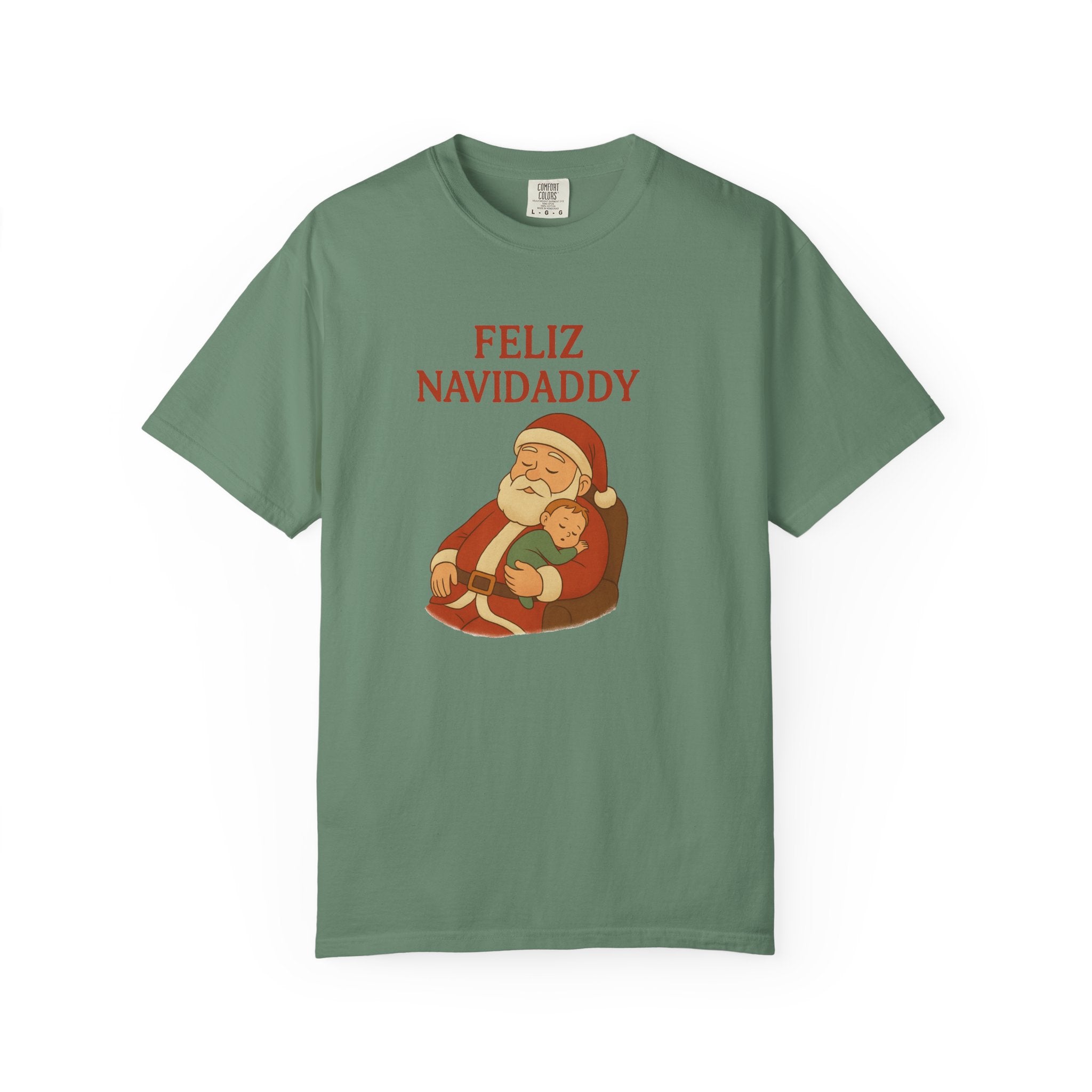 Feliz Navidaddy Sleeping Dad and Baby T Shirt