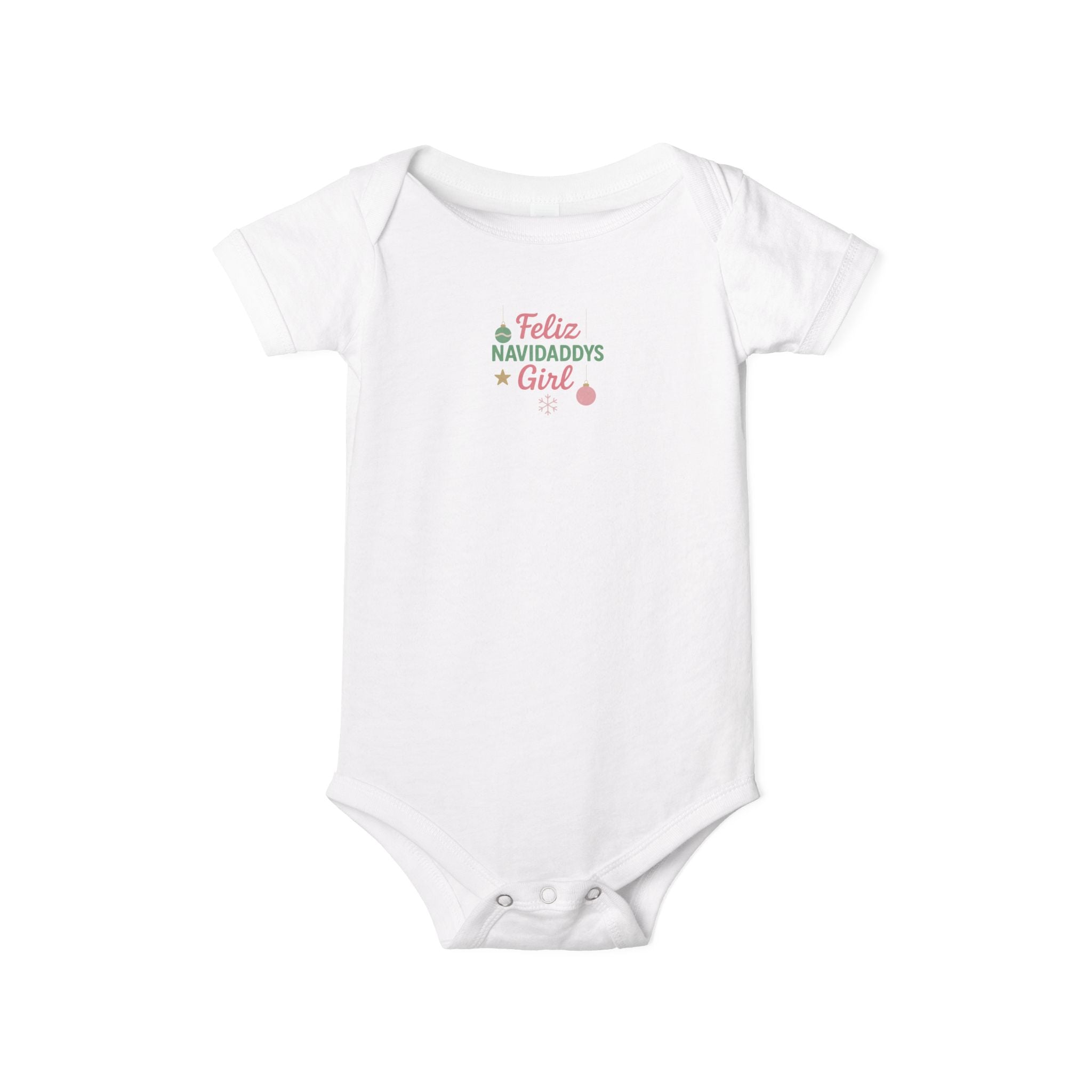 Daddy's Girl Infant Jersey One Piece Feliz Navidaddy's GIrl