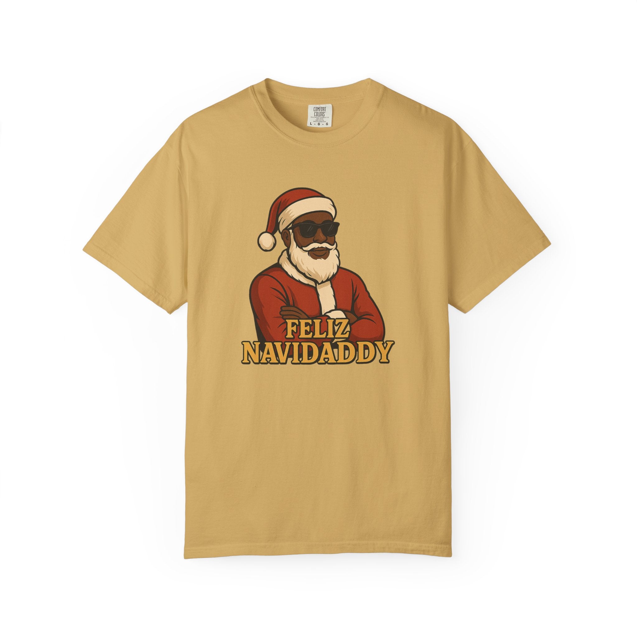 Black Santa Feliz Navidaddy T Shirt