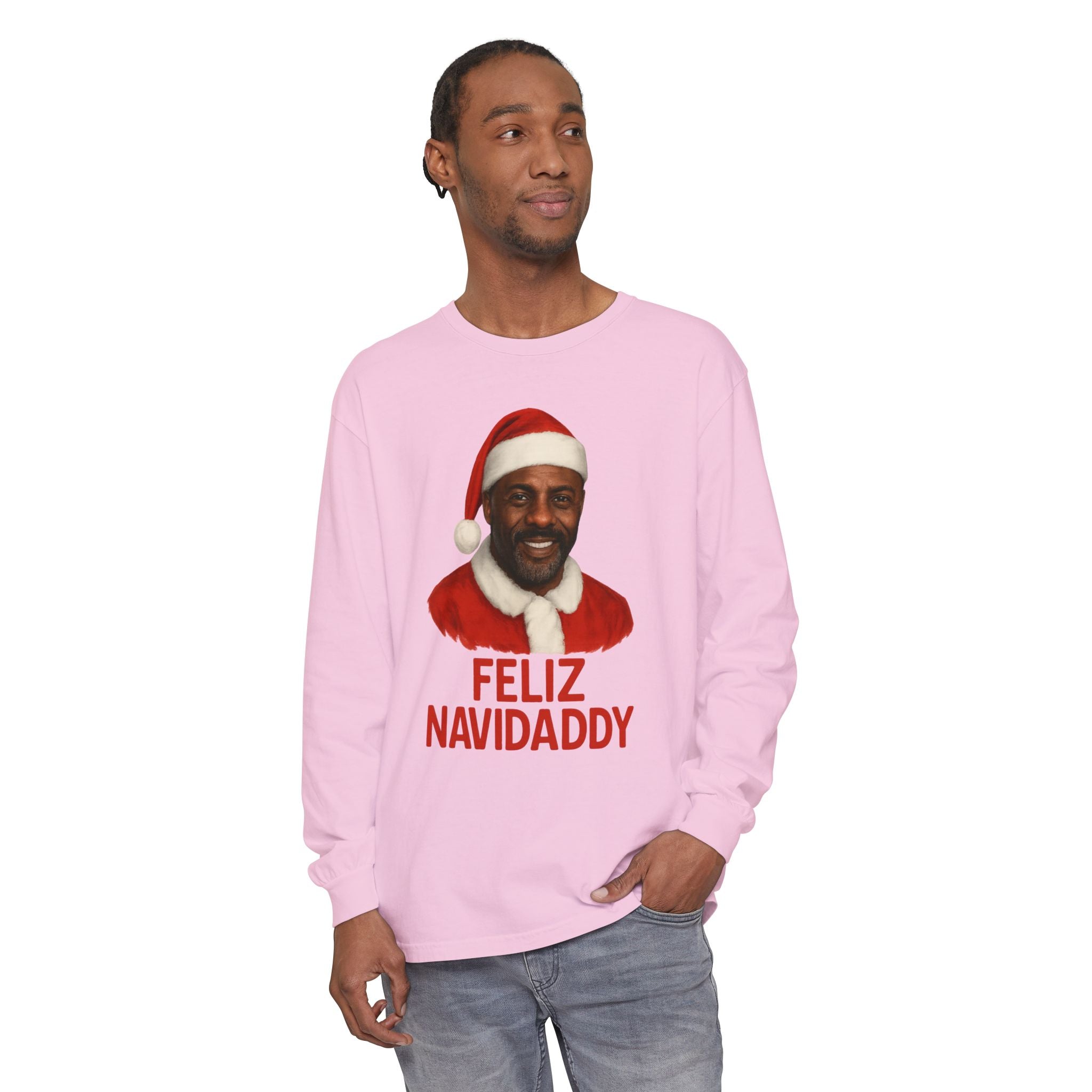 Idris Elba Feliz Navidaddy Long Sleeve