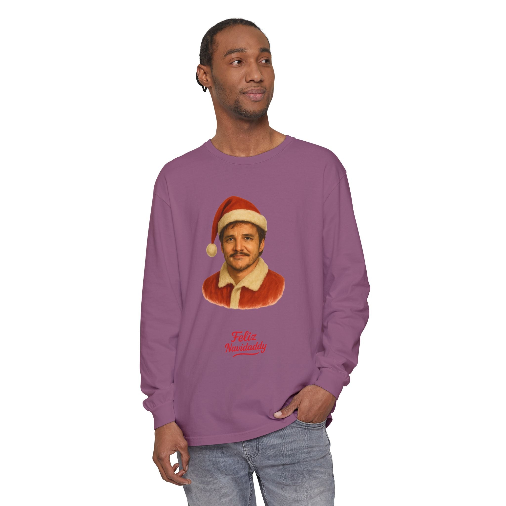 Pedro Pascal Feliz Navidaddy Long Sleeve
