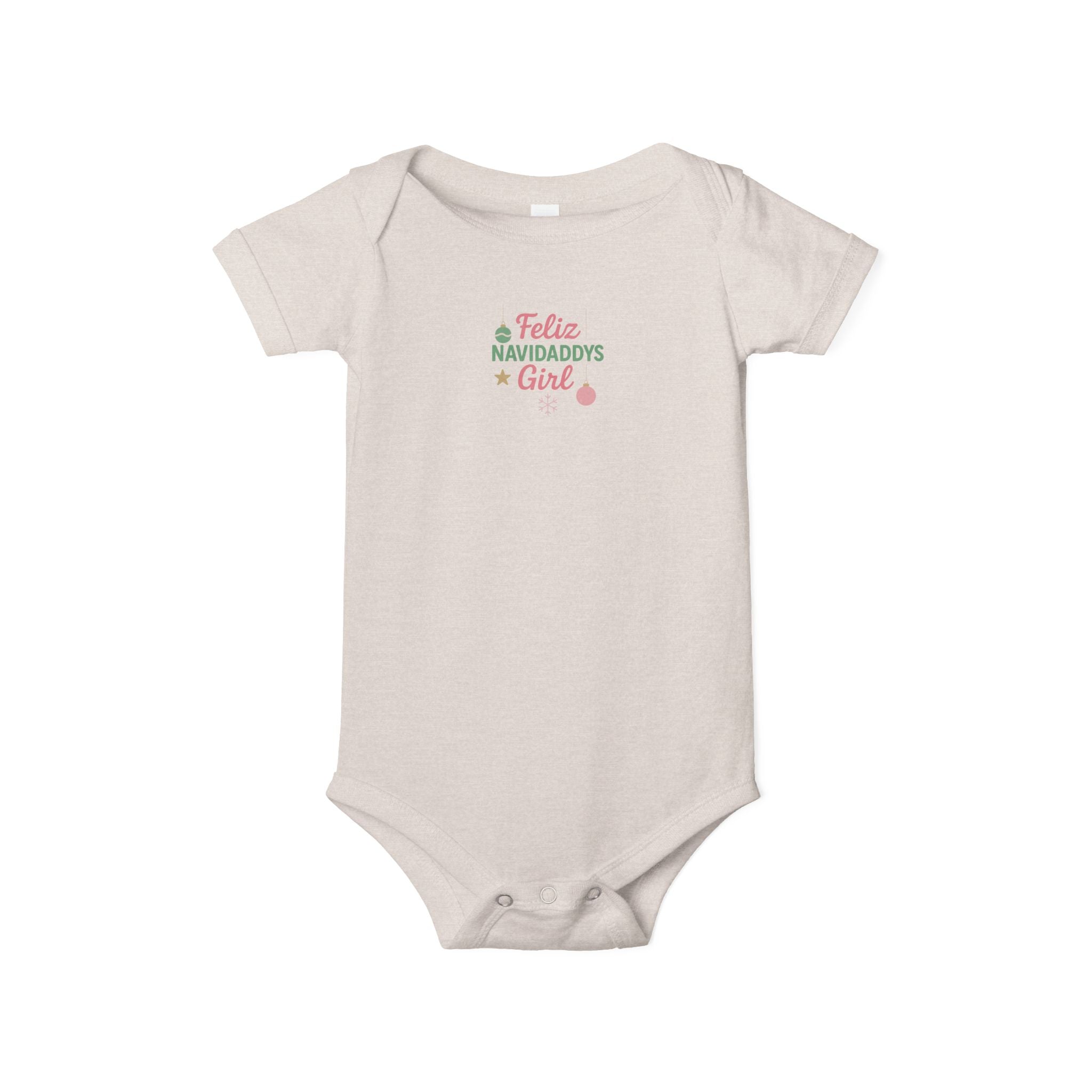 Daddy's Girl Infant Jersey One Piece Feliz Navidaddy's GIrl