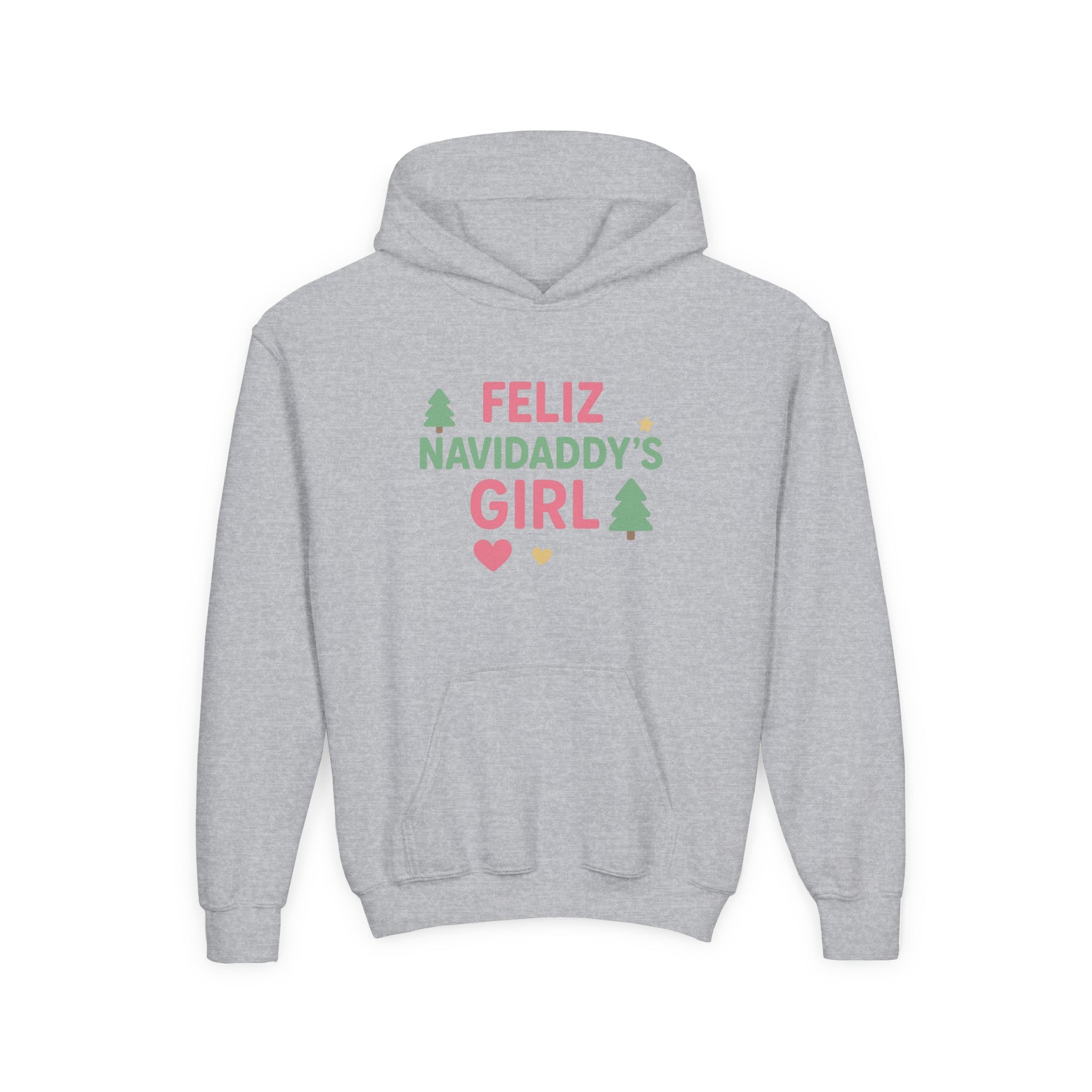 Daddy's Girl Youth Hooded Sweatshirt Feliz Navidaddy's Girl