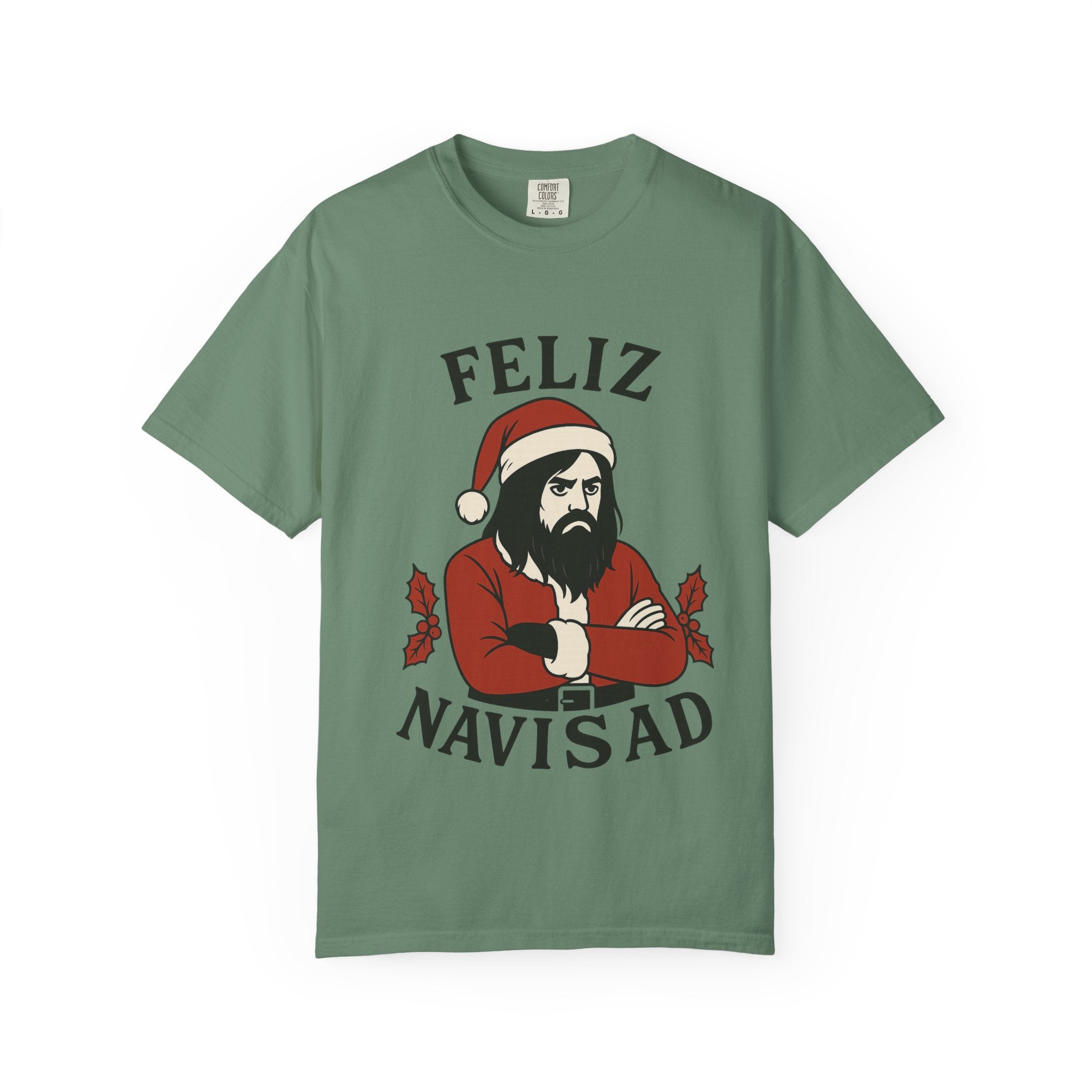 Feliz NaviSAD Emo Santa T Shirt