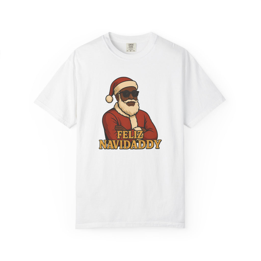 Black Santa Feliz Navidaddy T Shirt