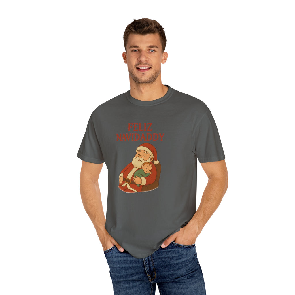 Feliz Navidaddy Sleeping Dad and Baby T Shirt