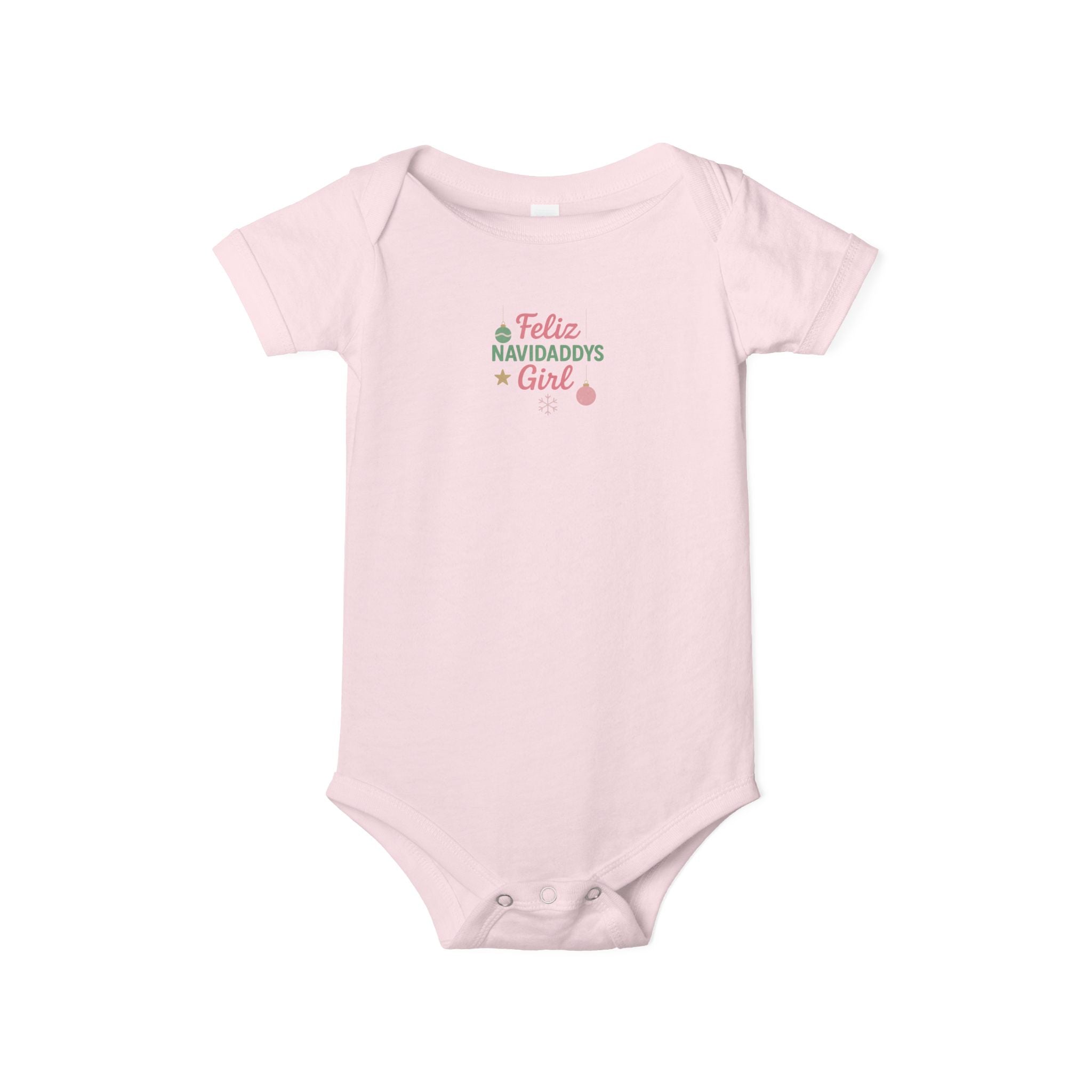 Daddy's Girl Infant Jersey One Piece Feliz Navidaddy's GIrl