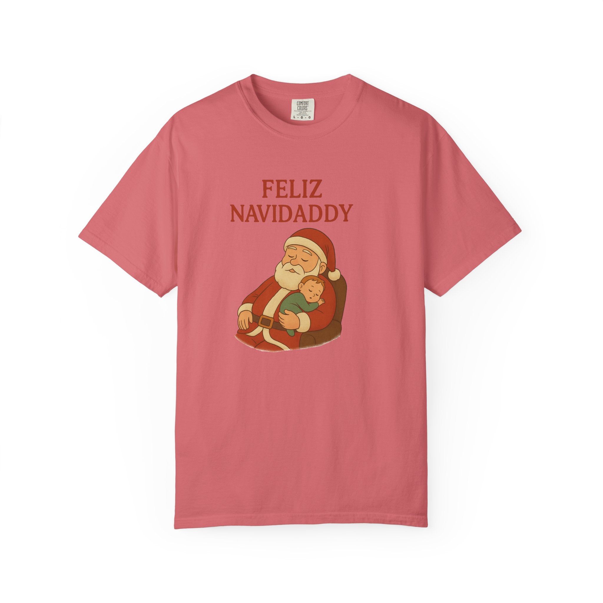 Feliz Navidaddy Sleeping Dad and Baby T Shirt