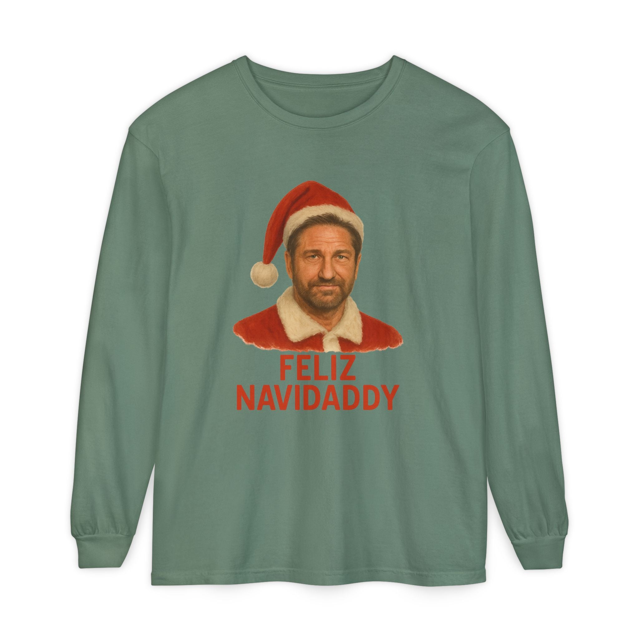 Gerard Butler Feliz Navidaddy Long Sleeve