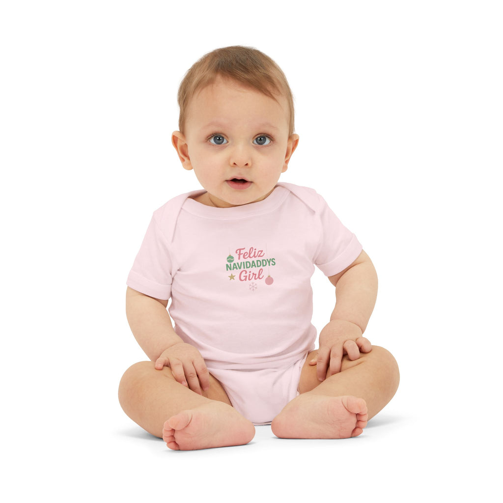 Daddy's Girl Infant Jersey One Piece Feliz Navidaddy's GIrl