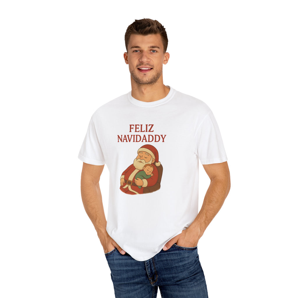 Feliz Navidaddy Sleeping Dad and Baby T Shirt
