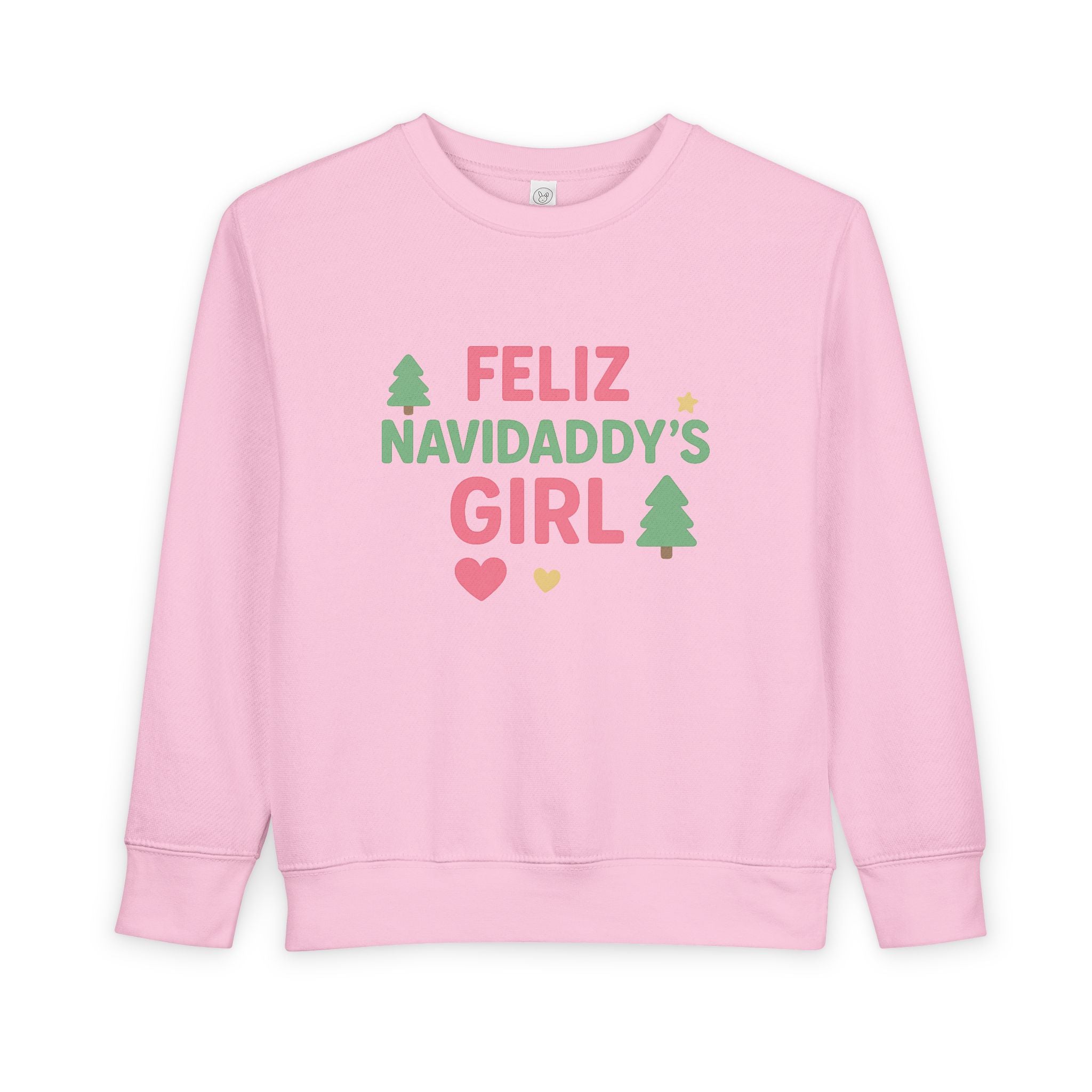 Feliz Navidaddy's Girl Toddler Crewneck Sweatshirt