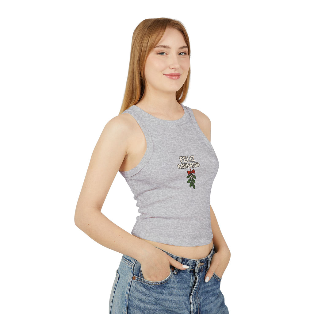 Feliz Navibaddie Women's Micro Rib Racer Tank Top