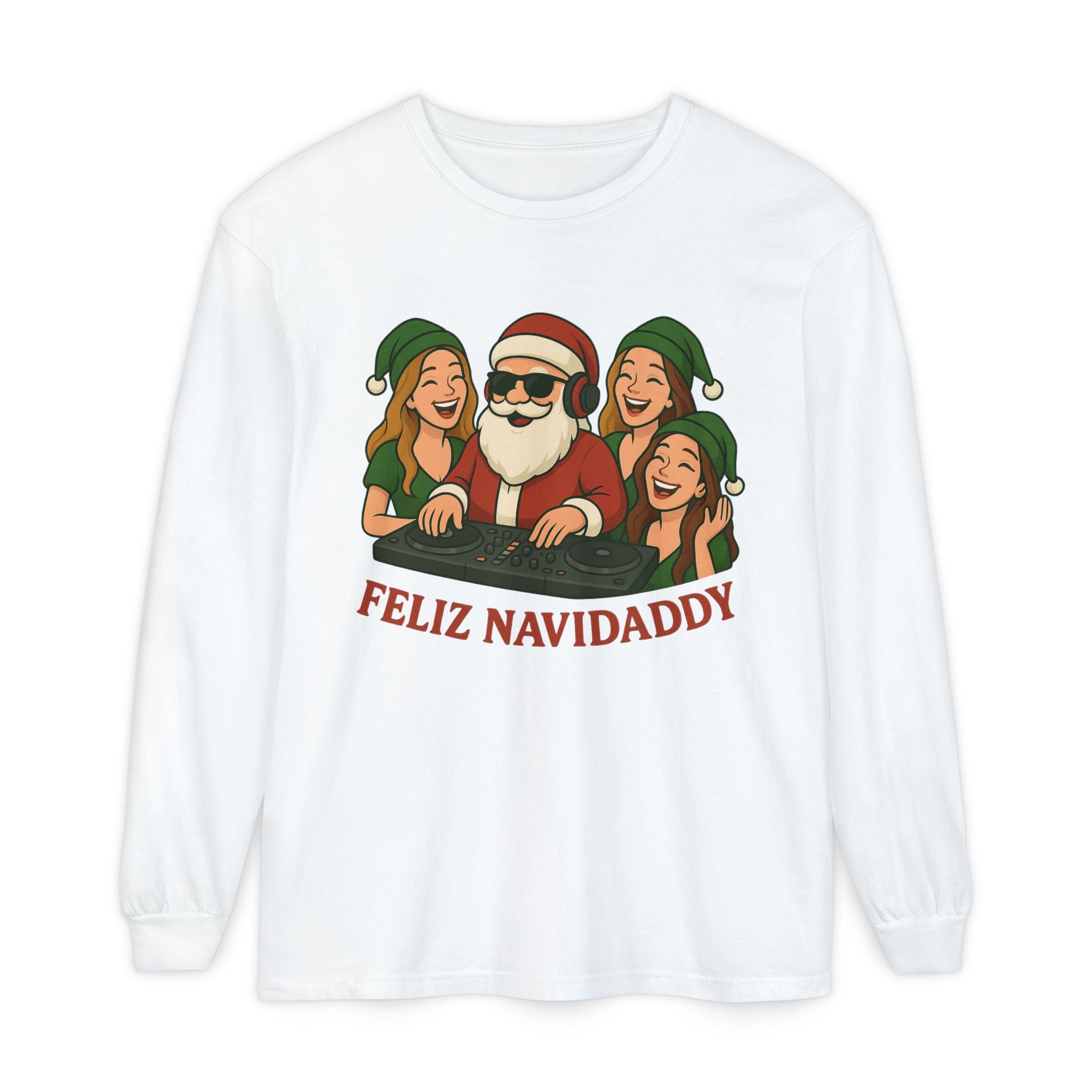 DJ Santa Feliz Navidaddy Long Sleeve