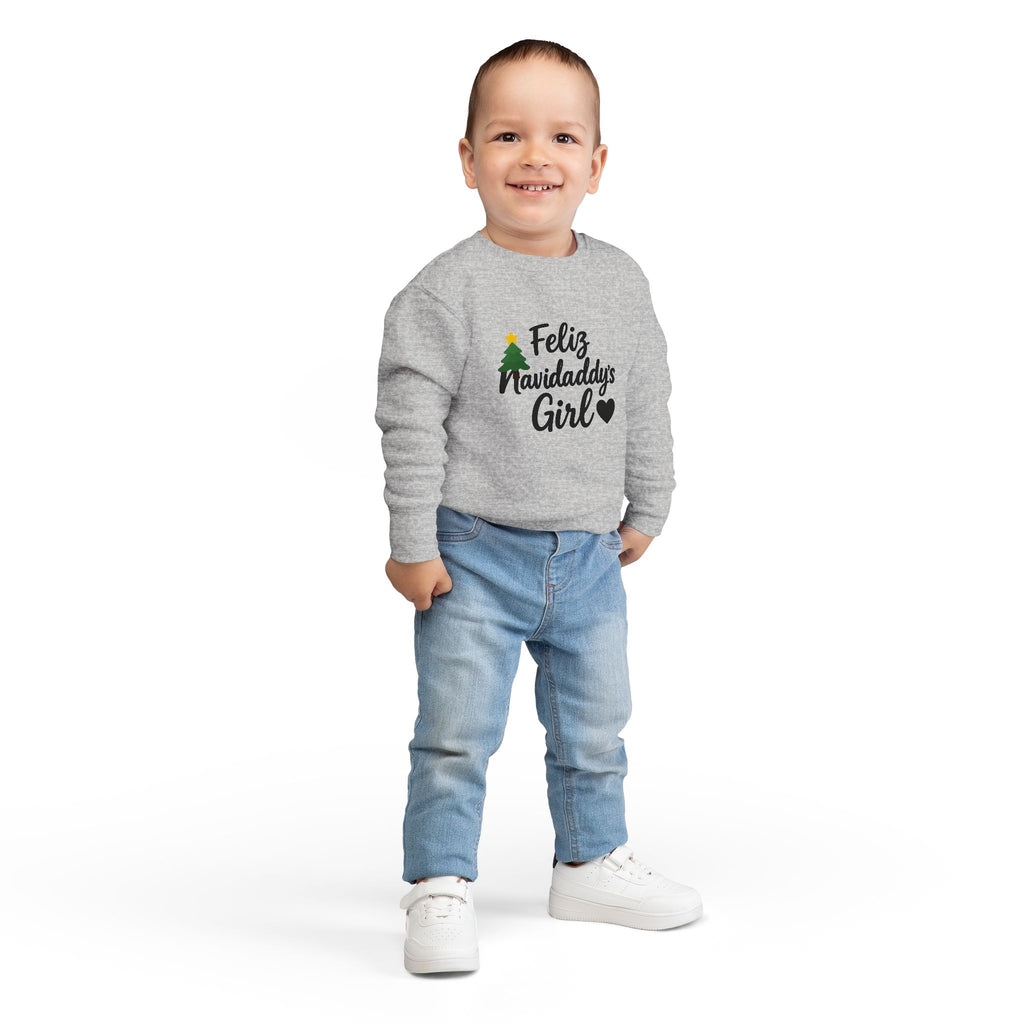 Feliz Navidaddy's Girl Toddler Sweatshirt