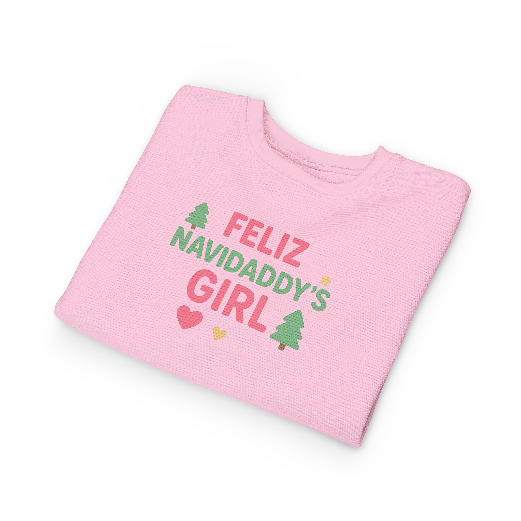 Feliz Navidaddy's Girl Toddler Crewneck Sweatshirt