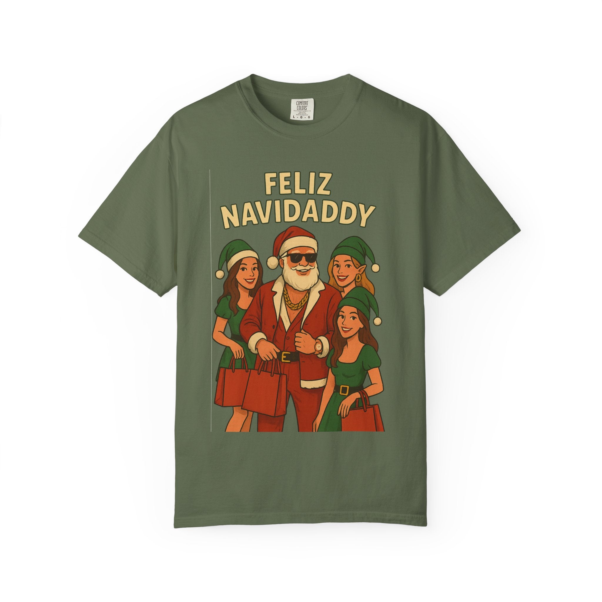 Shopping Daddy Santa T Shirt