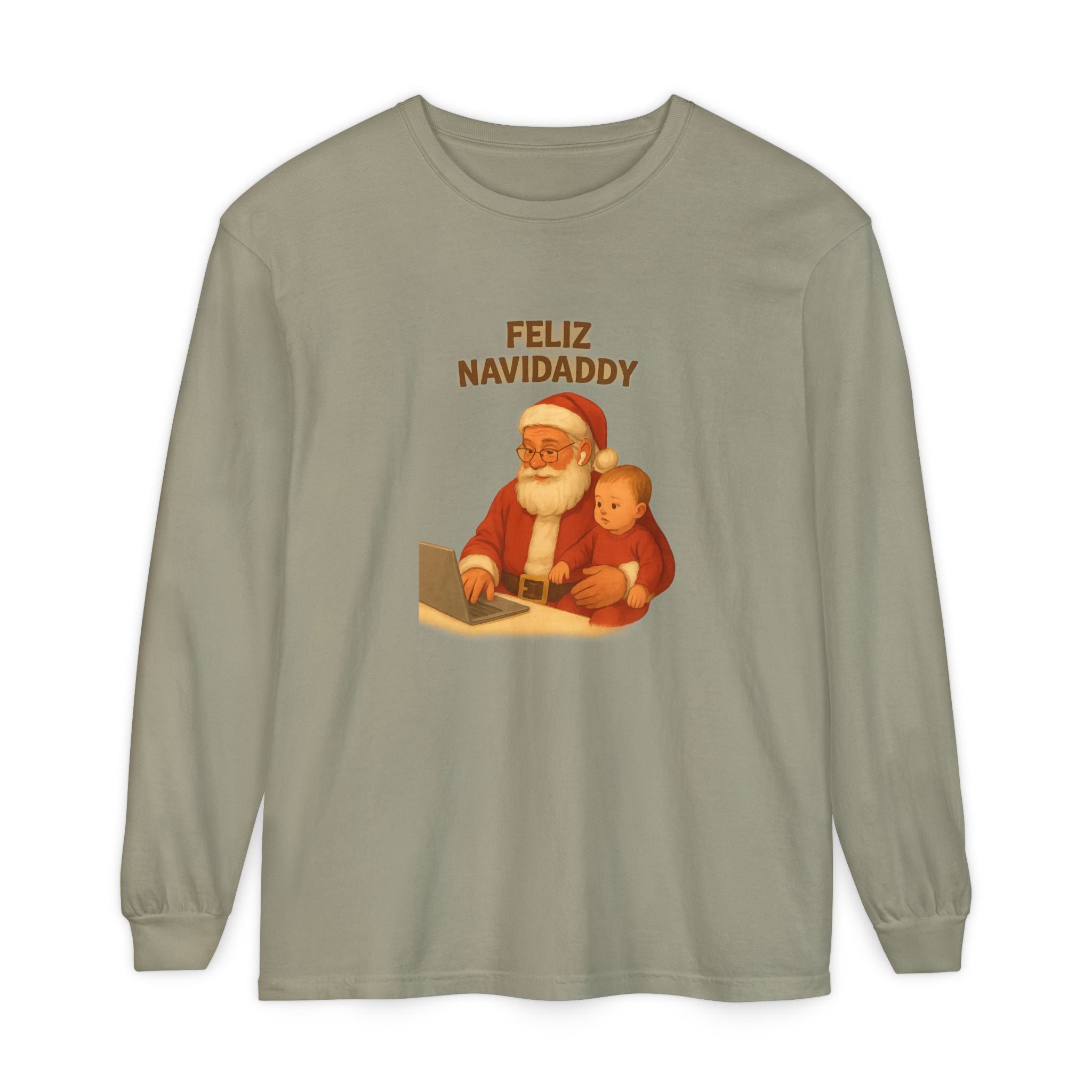 Working Dad Long Sleeve Feliz Navidaddy