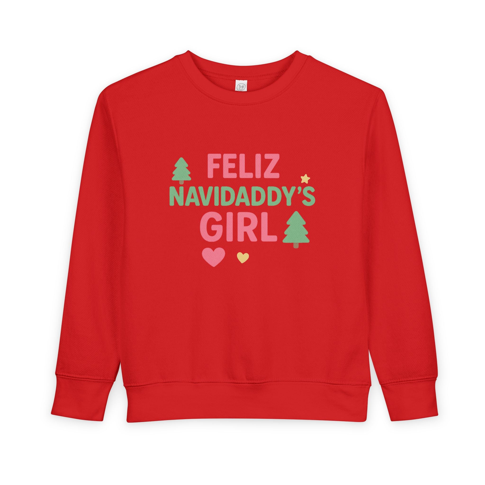Feliz Navidaddy's Girl Toddler Crewneck Sweatshirt
