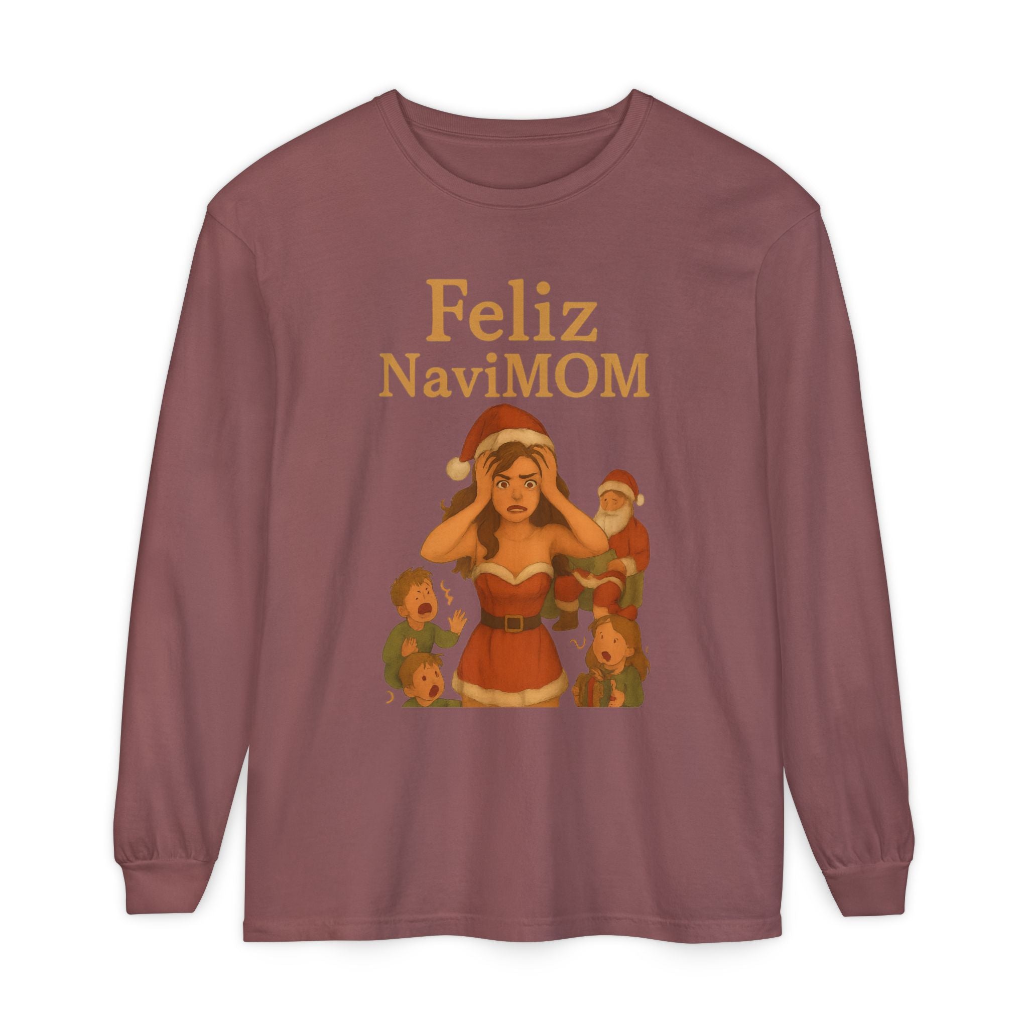 Stressed Chrismas Mom FeliznaviMOM