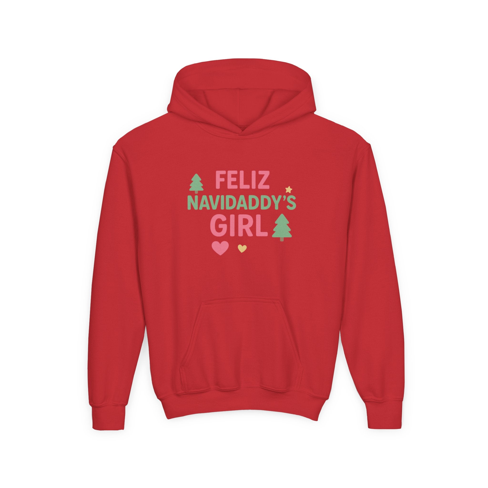 Daddy's Girl Youth Hooded Sweatshirt Feliz Navidaddy's Girl