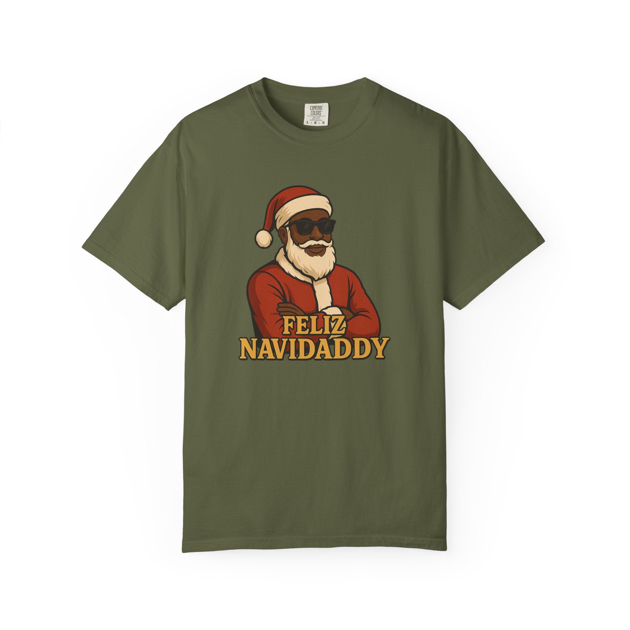 Black Santa Feliz Navidaddy T Shirt
