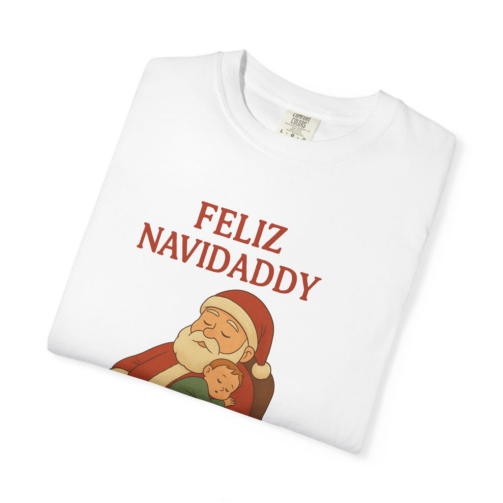 Feliz Navidaddy Sleeping Dad and Baby T Shirt