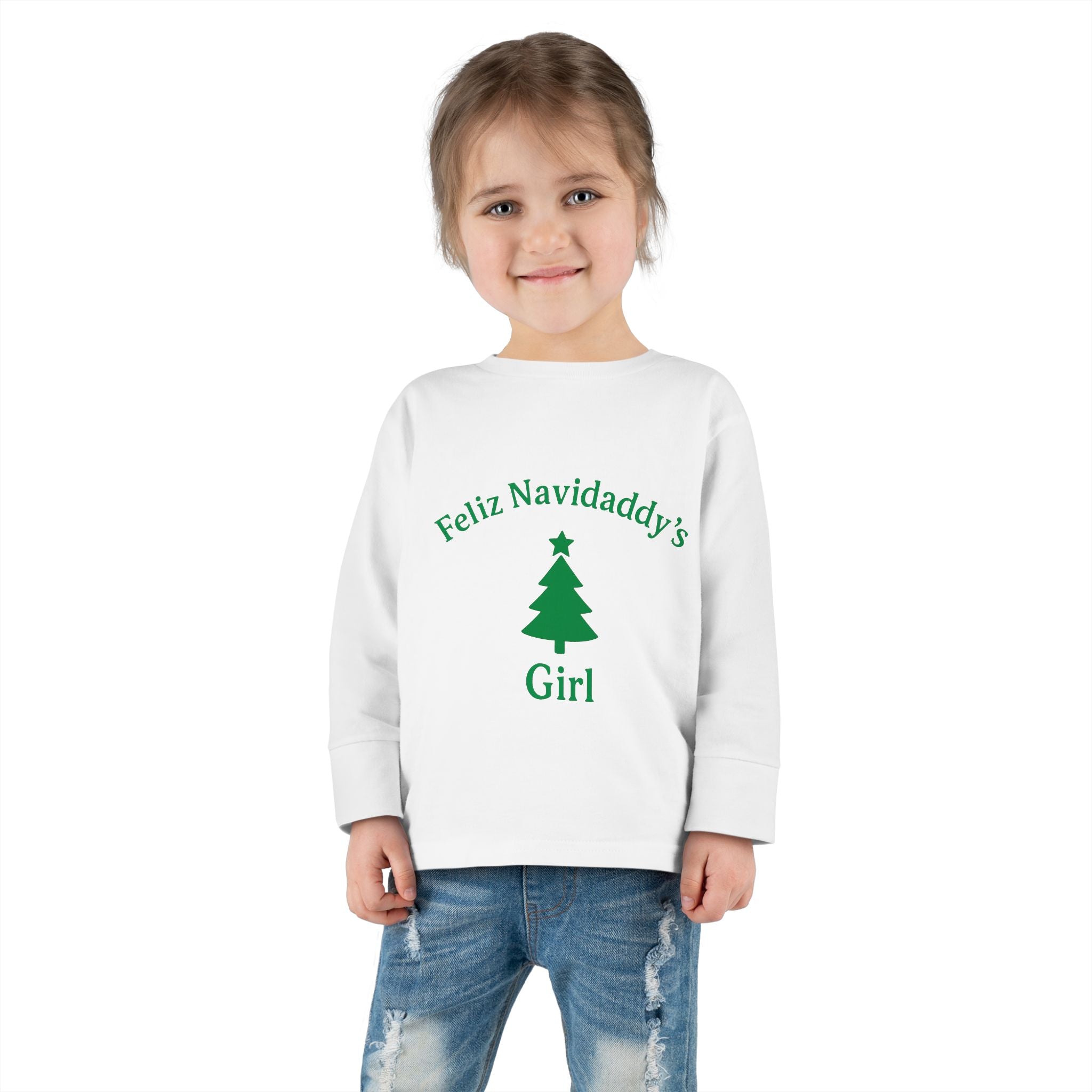 Toddler Feliz Navidaddy's Girl Long Sleeve
