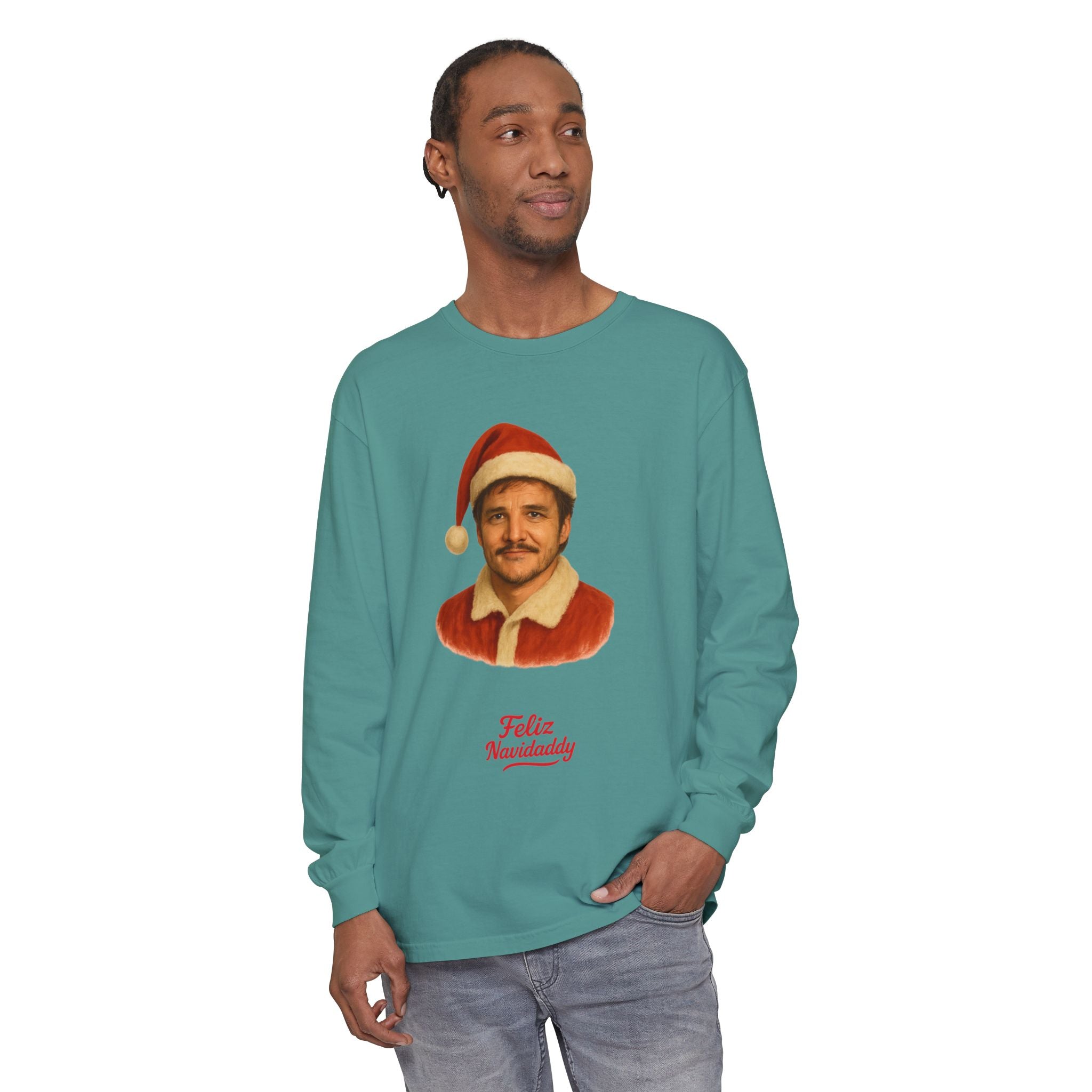 Pedro Pascal Feliz Navidaddy Long Sleeve