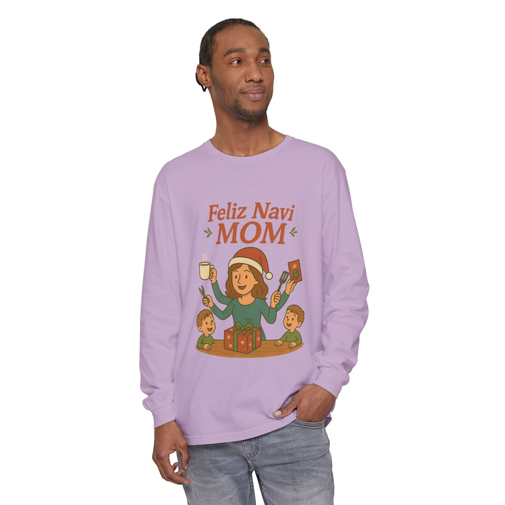 Busy Christmas Mom Feliz NaviMOM Long Sleeve