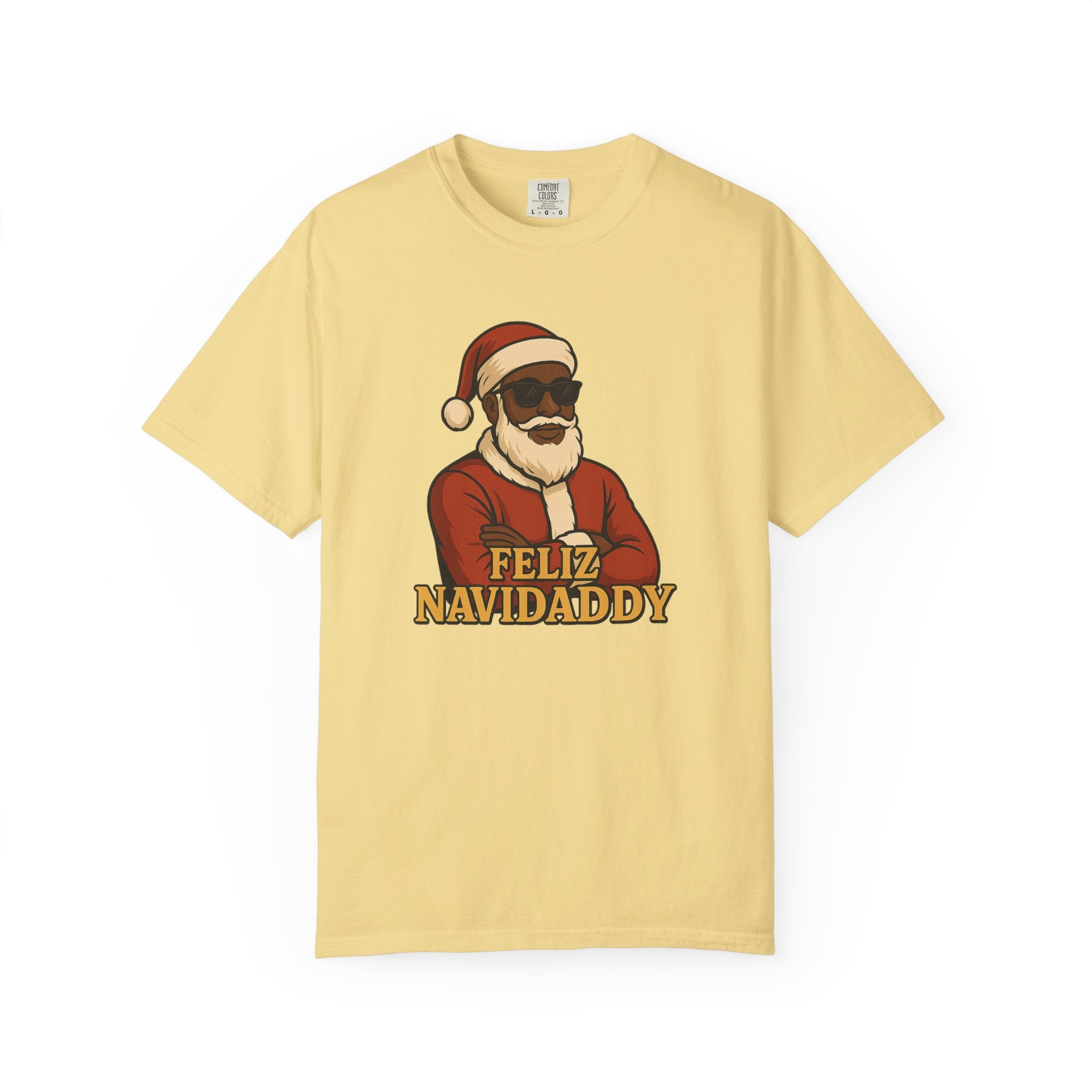 Black Santa Feliz Navidaddy T Shirt