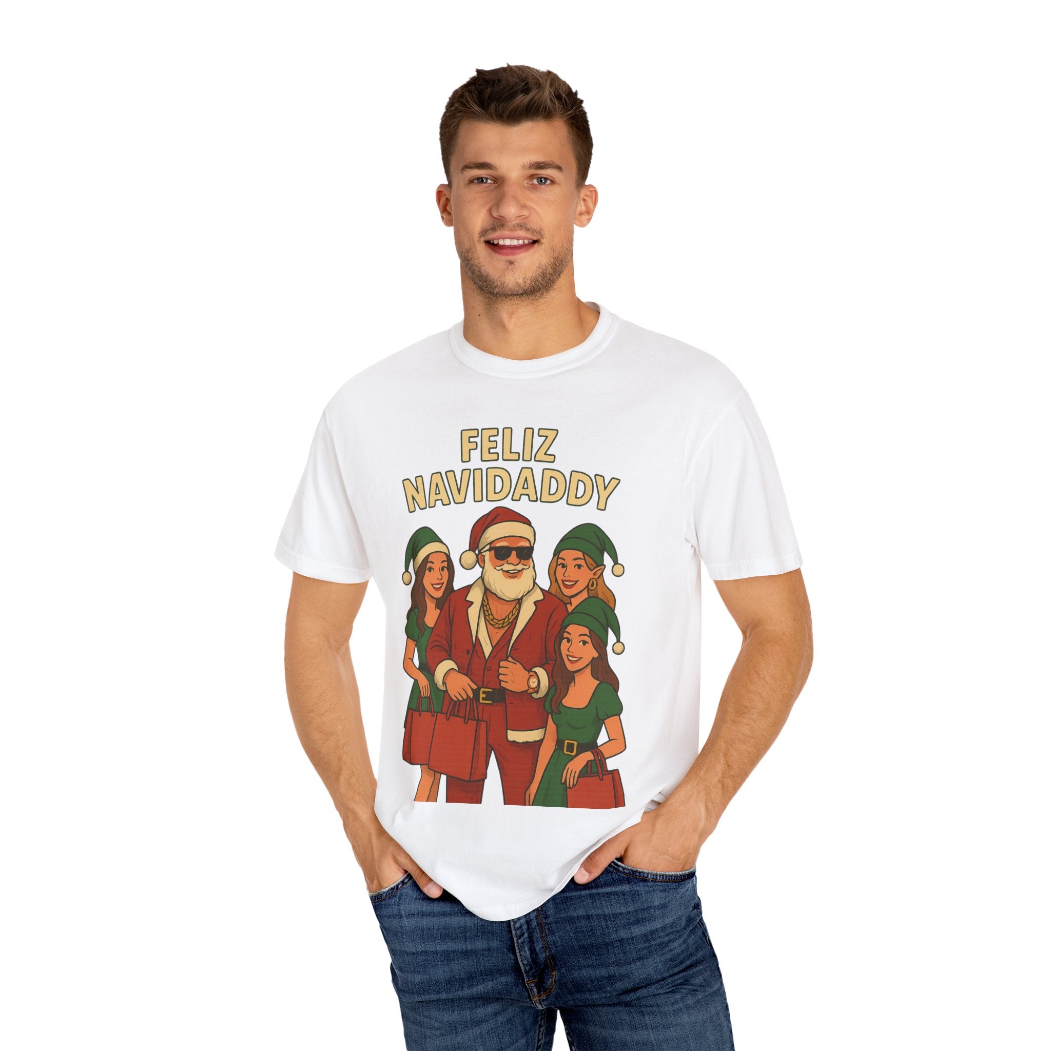 Shopping Daddy Santa T Shirt