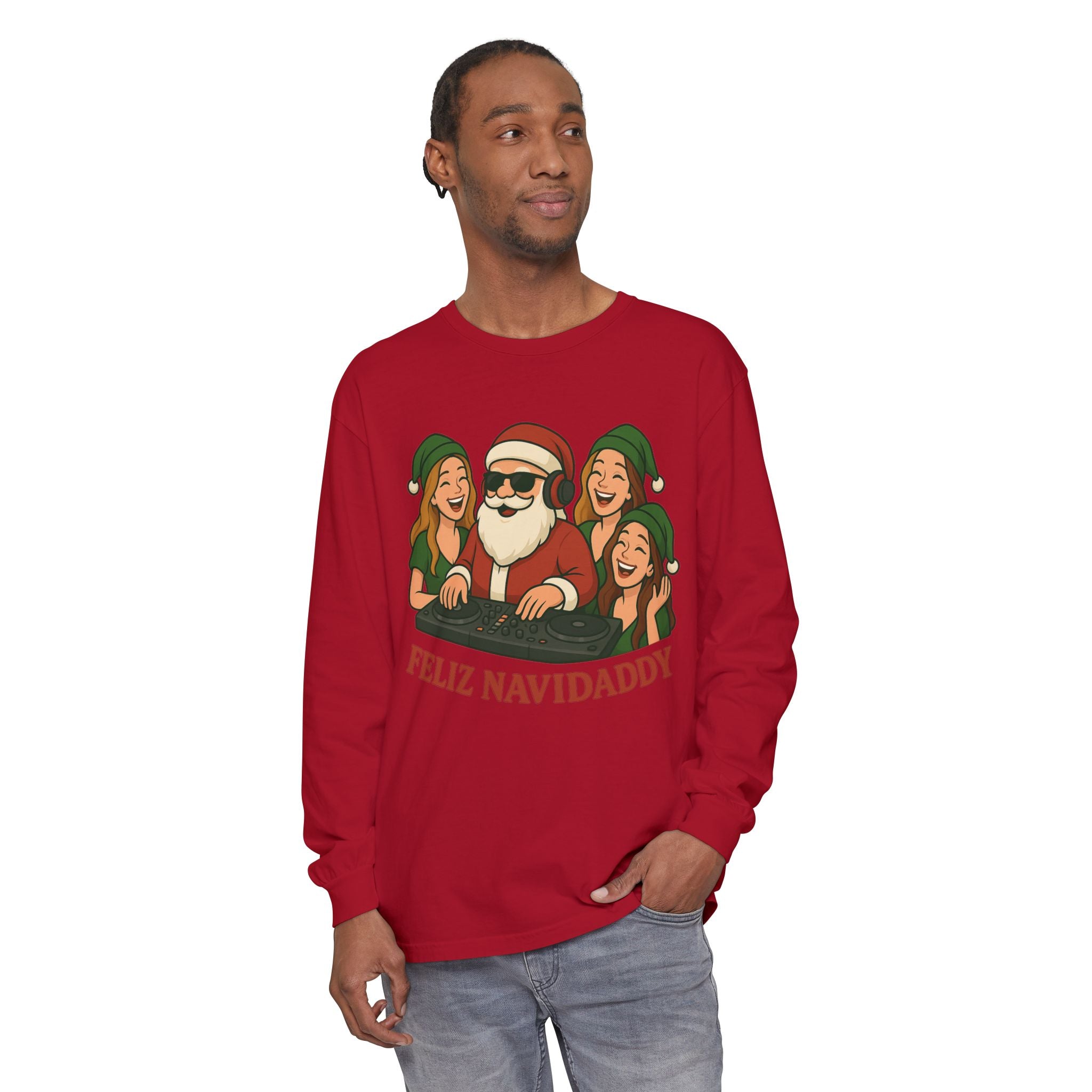 DJ Santa Feliz Navidaddy Long Sleeve