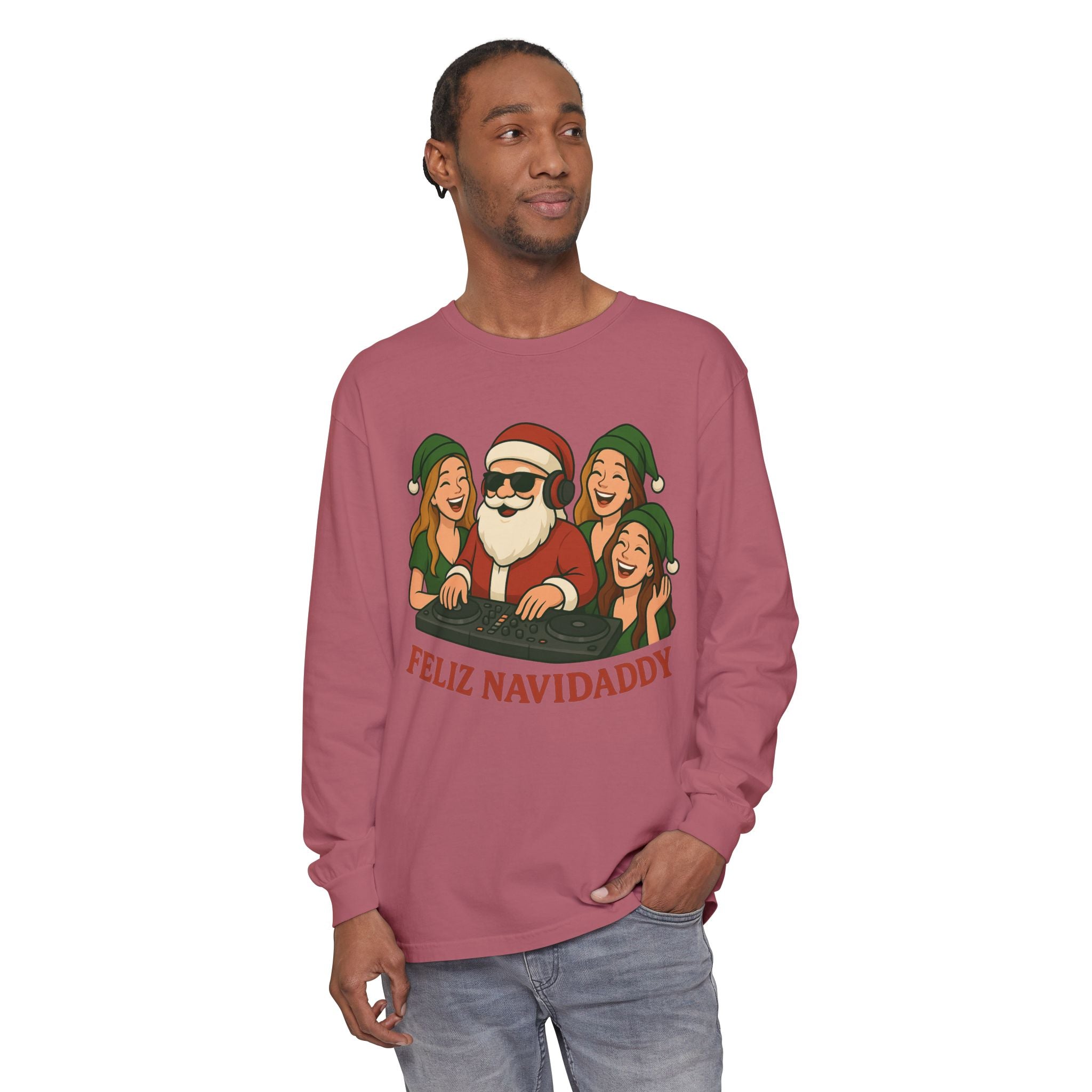 DJ Santa Feliz Navidaddy Long Sleeve