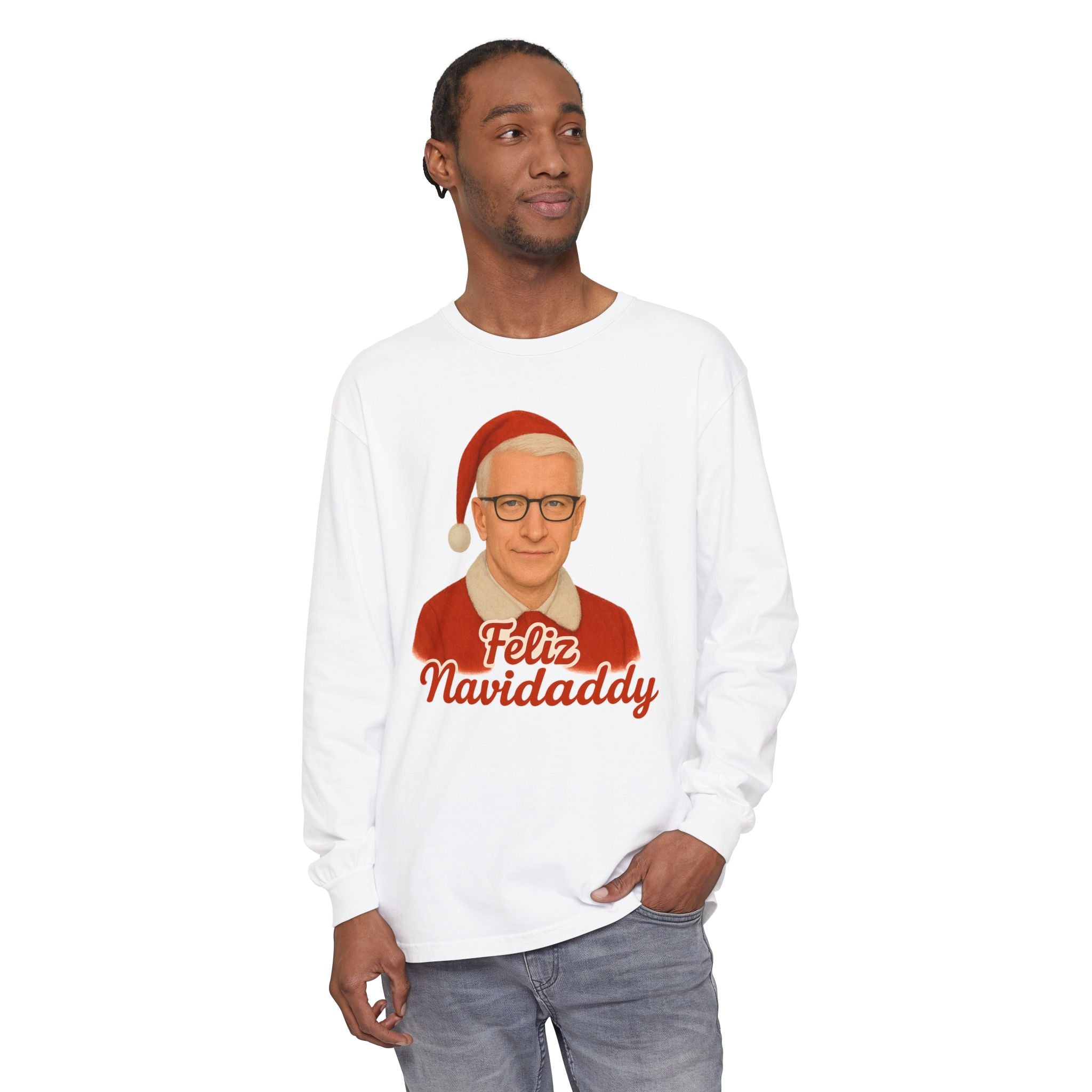 Anderson Cooper Feliz Navidaddy Long Sleeve