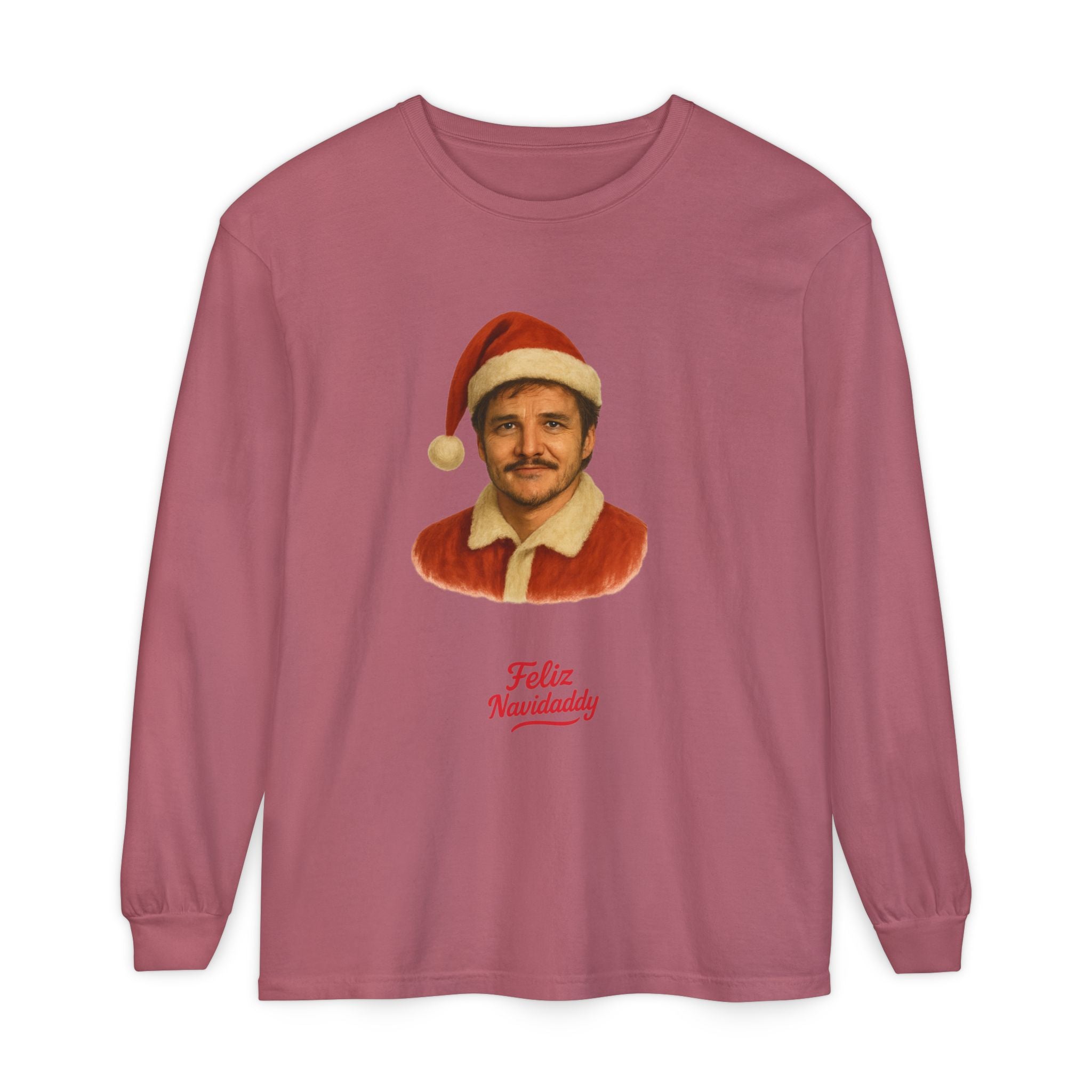 Pedro Pascal Feliz Navidaddy Long Sleeve