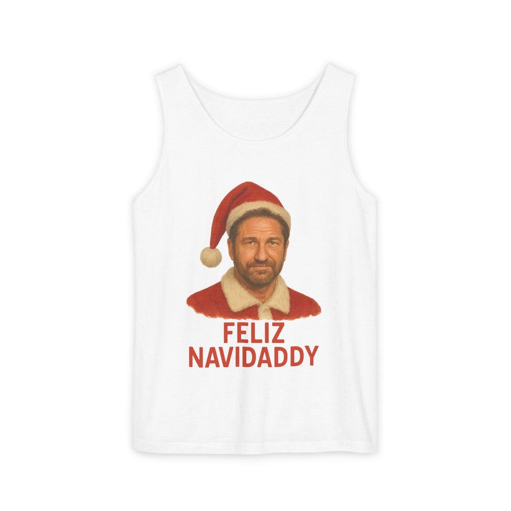 Gerard Butler Feliz Navidaddy Tank Top