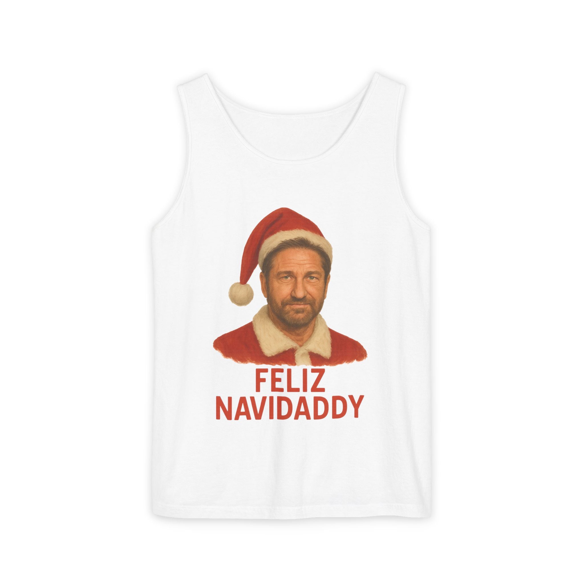 Gerard Butler Feliz Navidaddy Tank Top