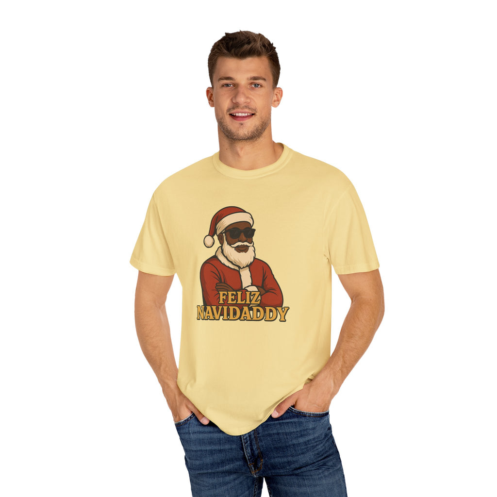 Black Santa Feliz Navidaddy T Shirt