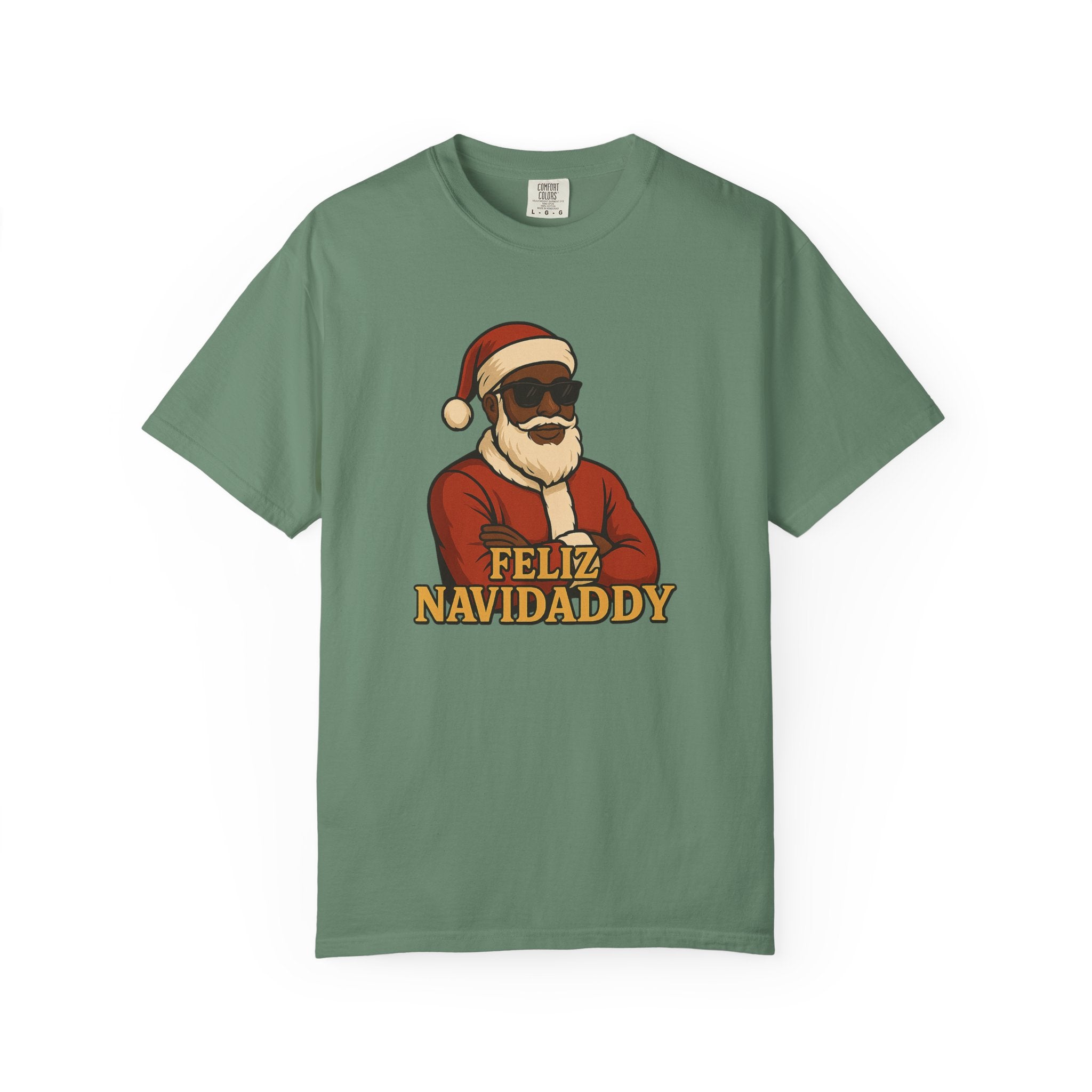 Black Santa Feliz Navidaddy T Shirt