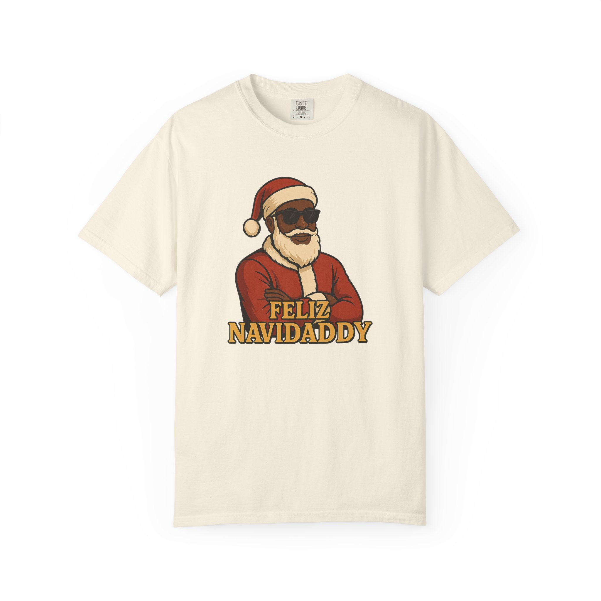 Black Santa Feliz Navidaddy T Shirt